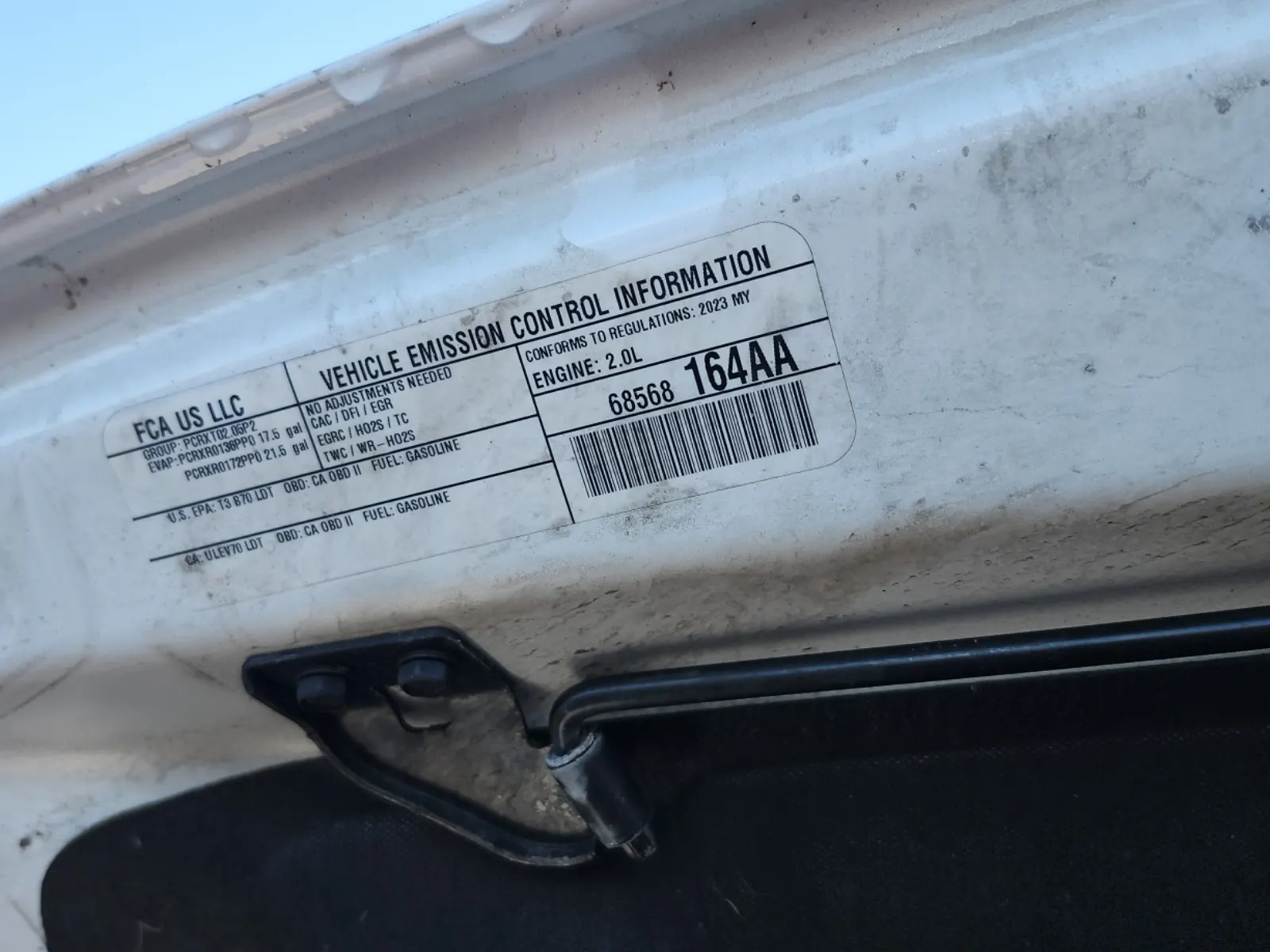 Emission Sticker Photo
