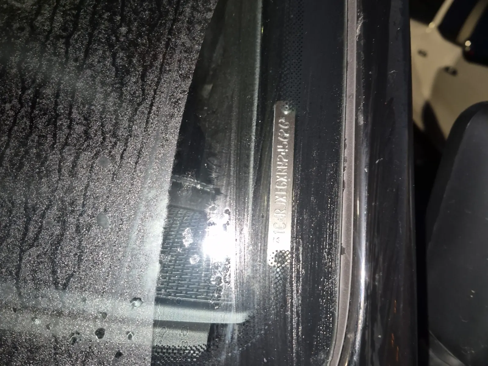 Dash VIN Plate Photo