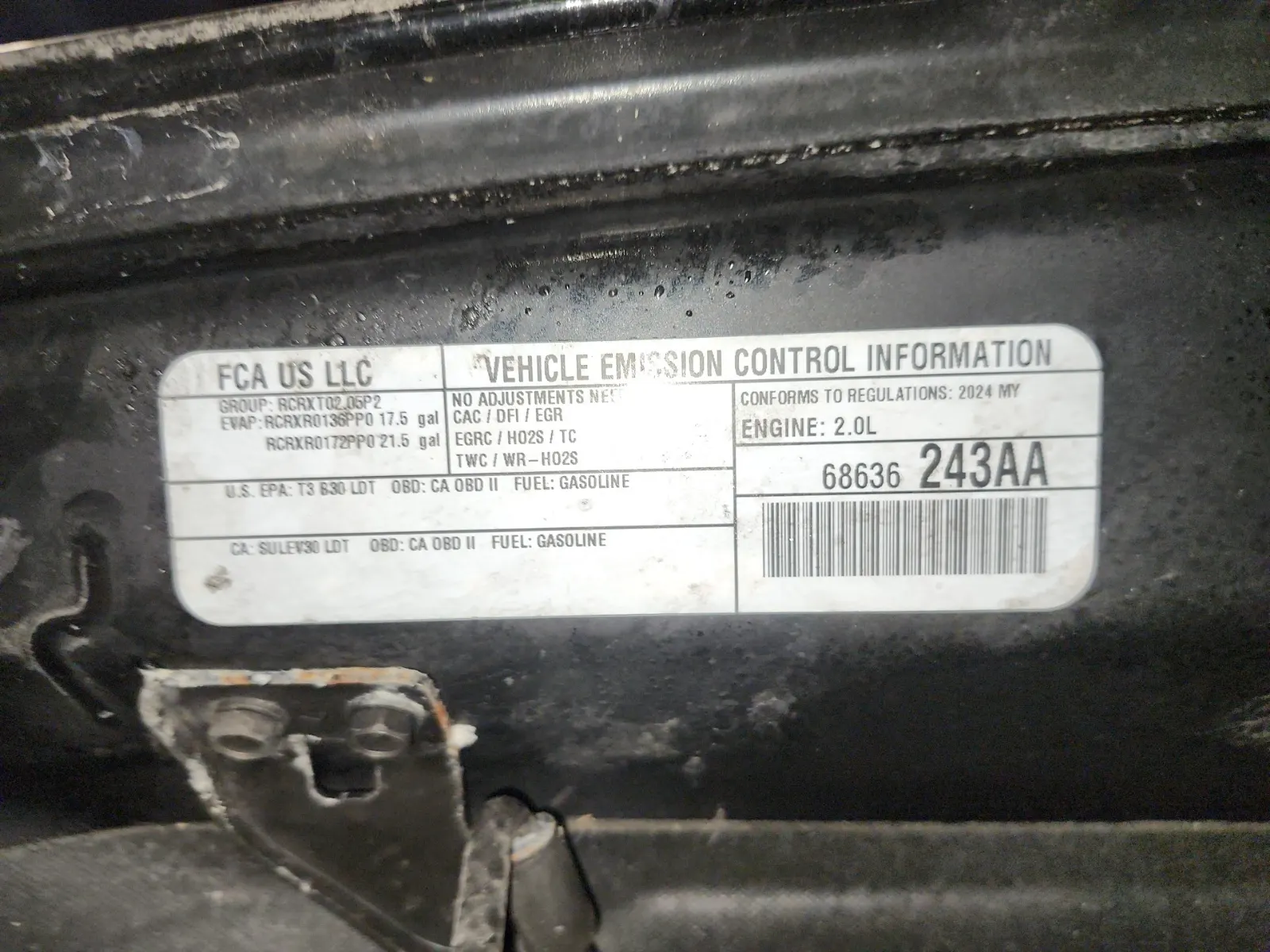 Emission Sticker Photo