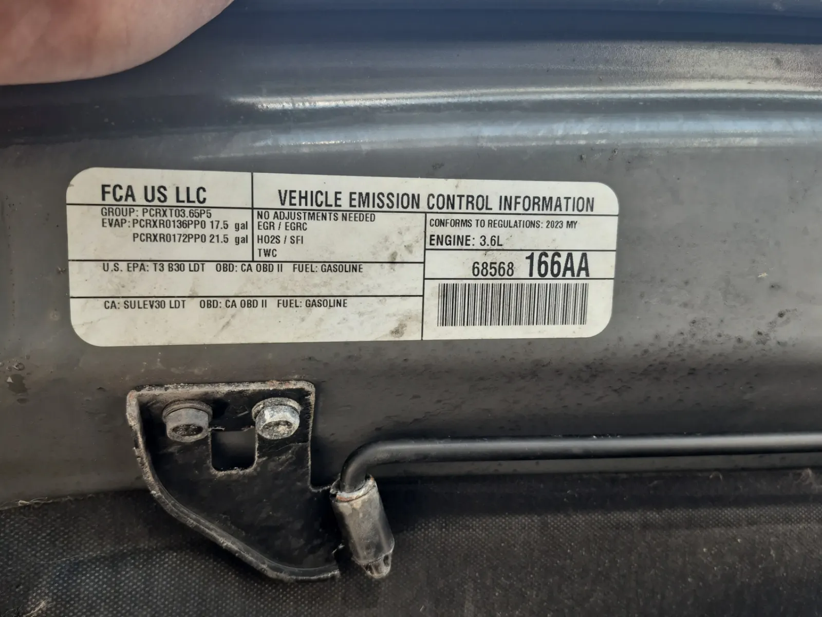 Emission Sticker Photo