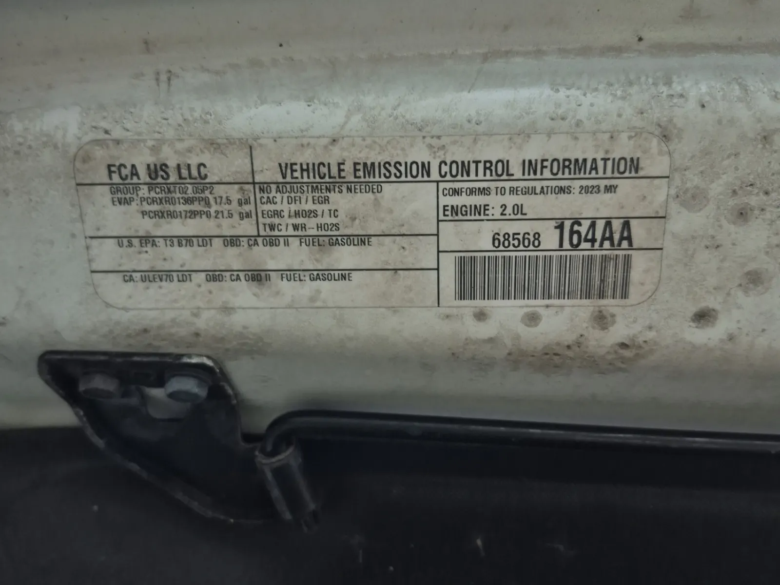 Emission Sticker Photo