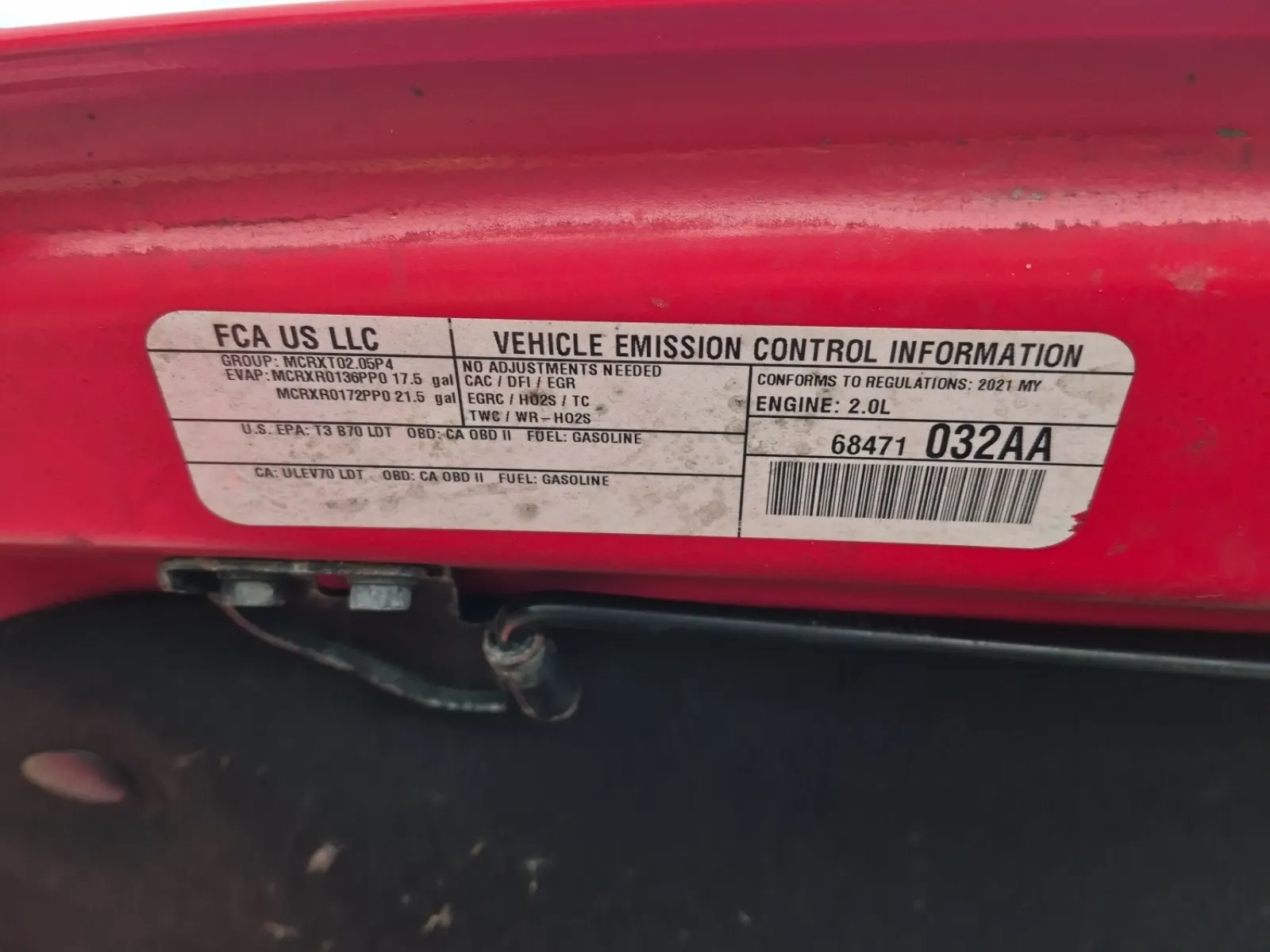 Emission Sticker Photo