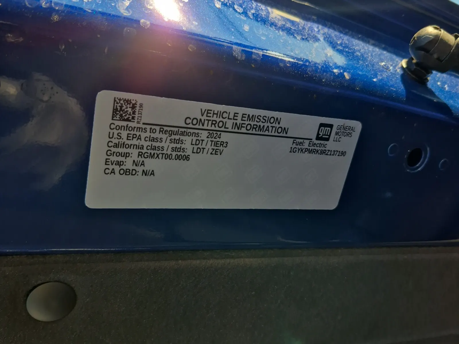 Emission Sticker Photo