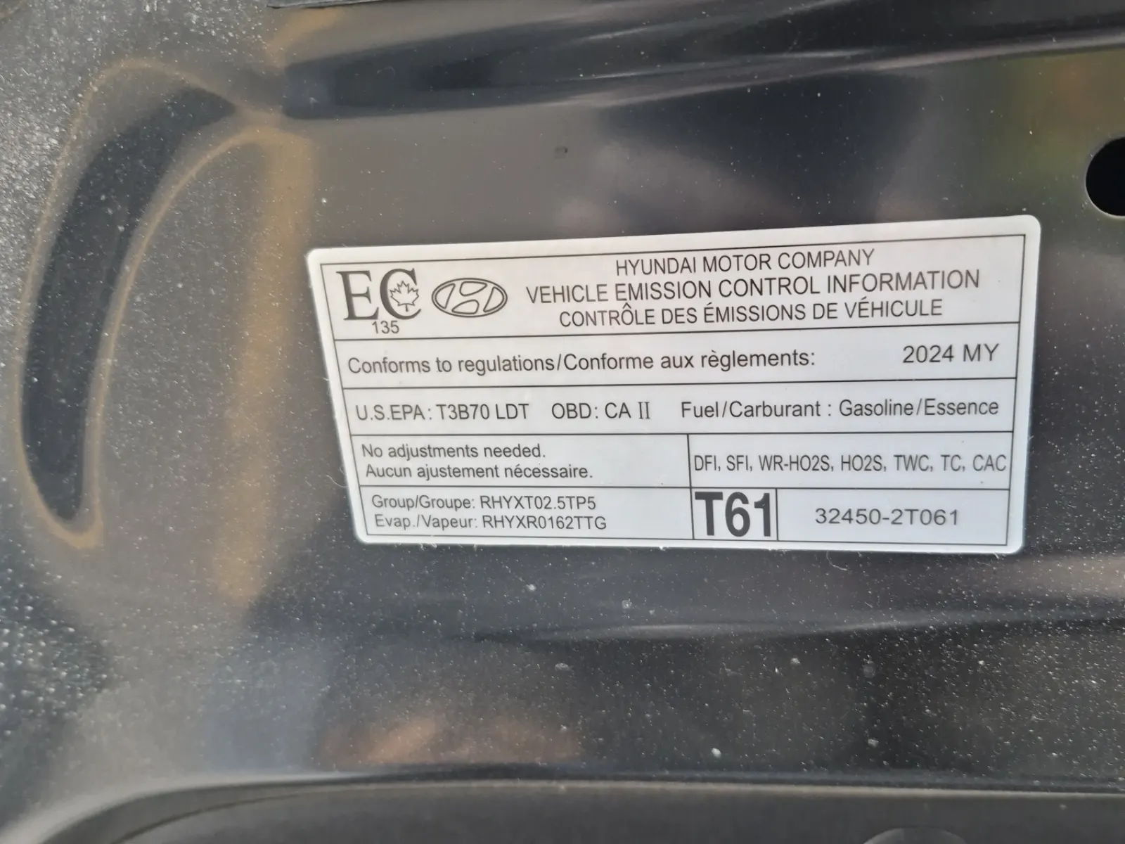 Emission Sticker Photo