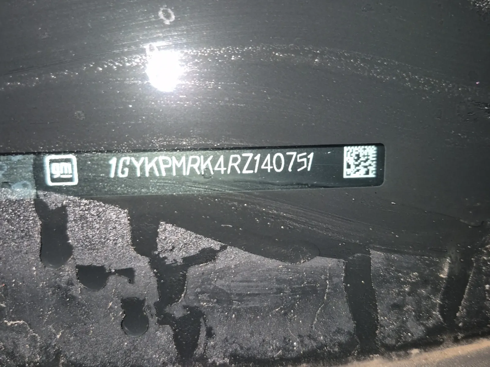 Dash VIN Plate Photo