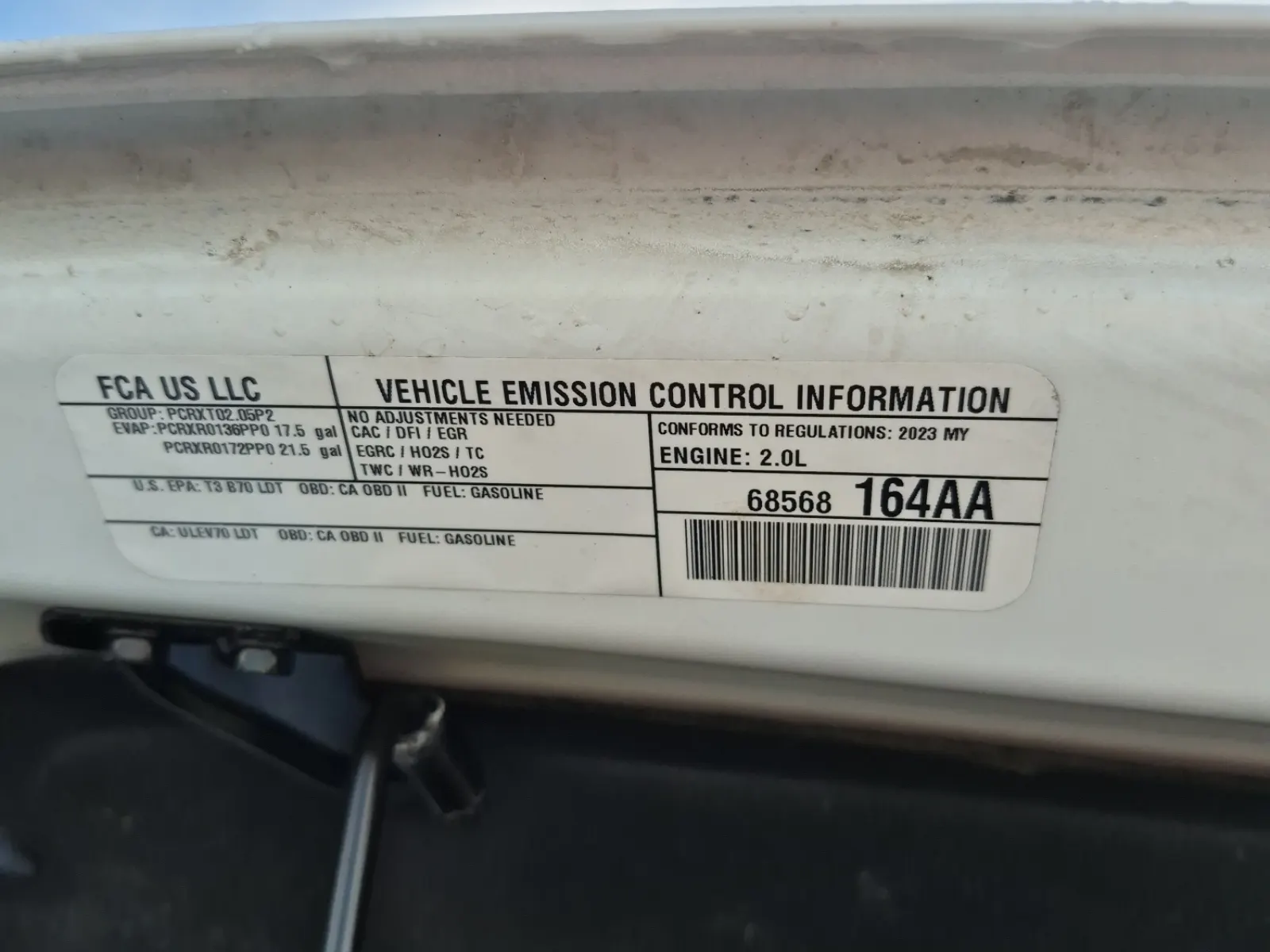 Emission Sticker Photo