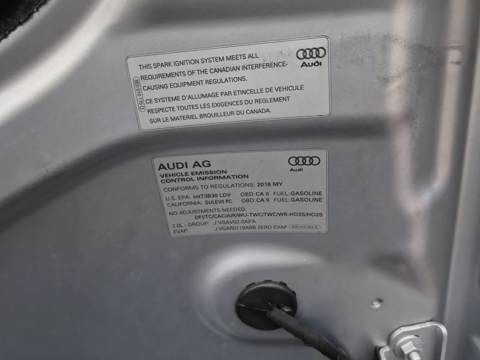 Emission Sticker Photo