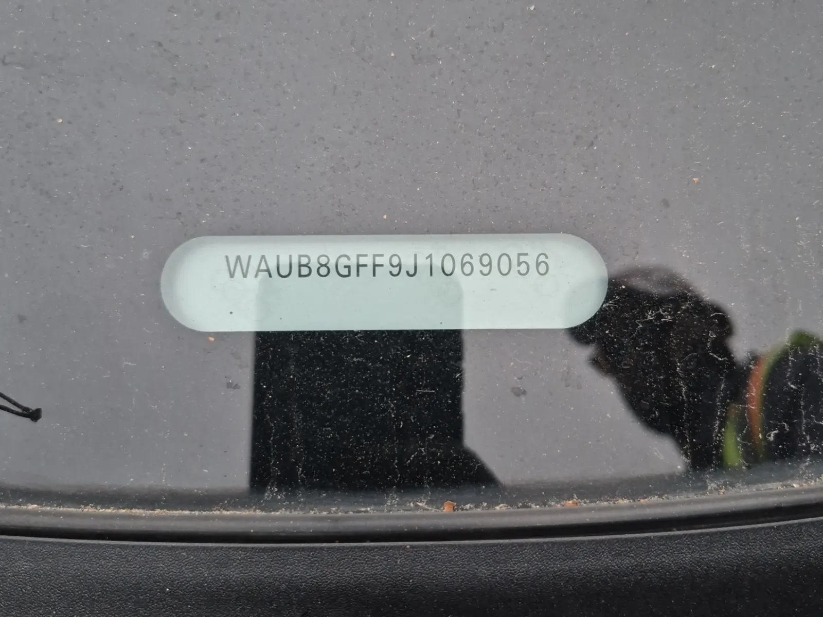 Dash VIN Plate Photo