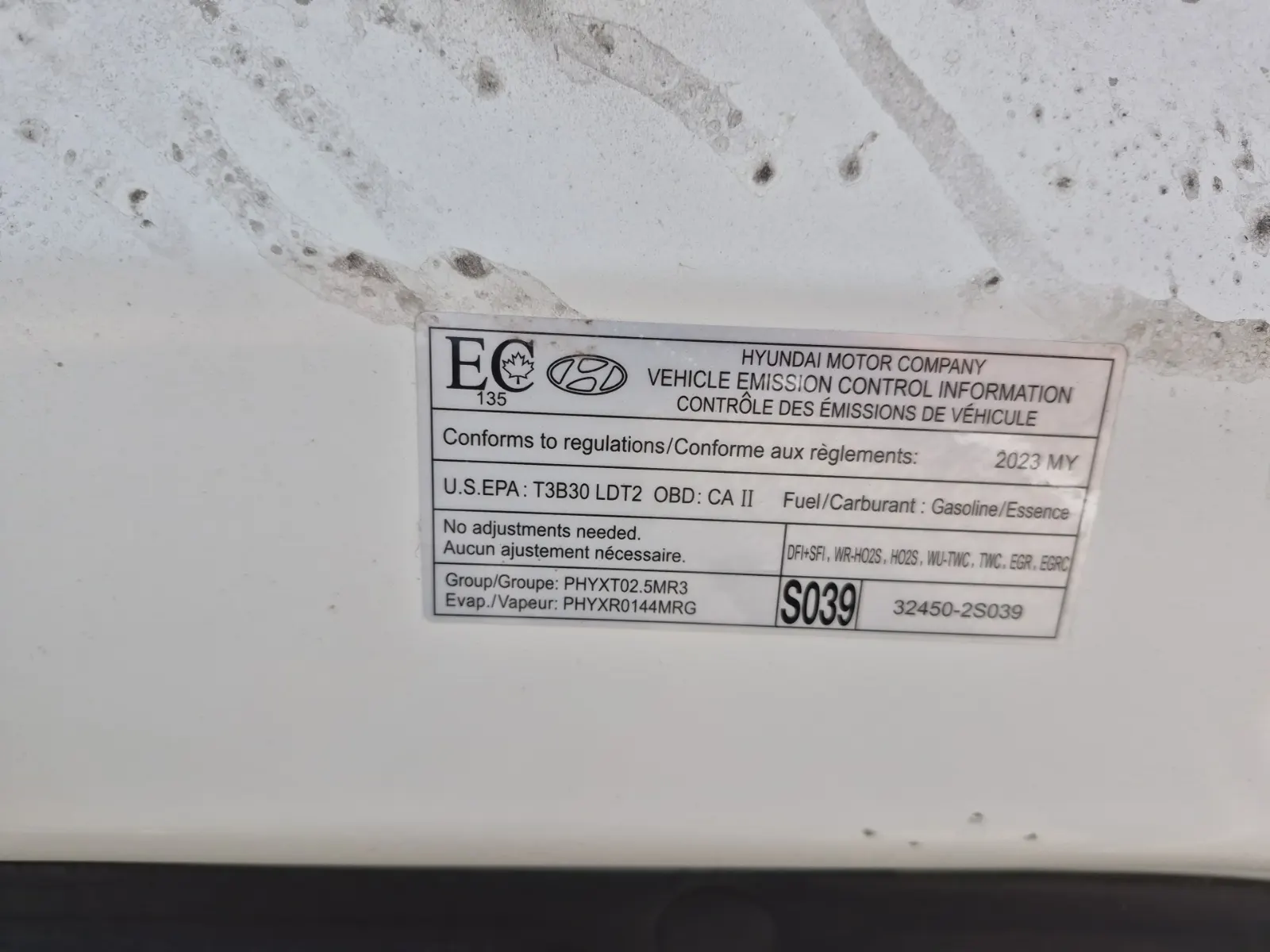 Emission Sticker Photo