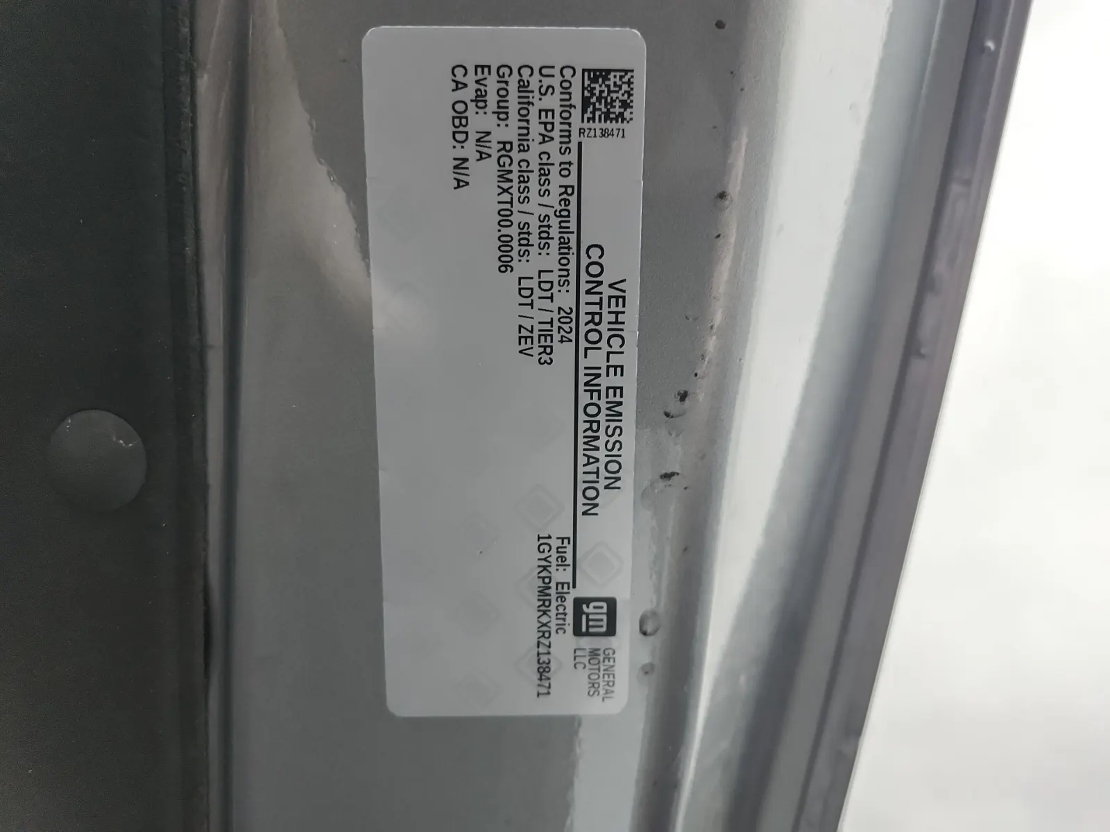 Emission Sticker Photo