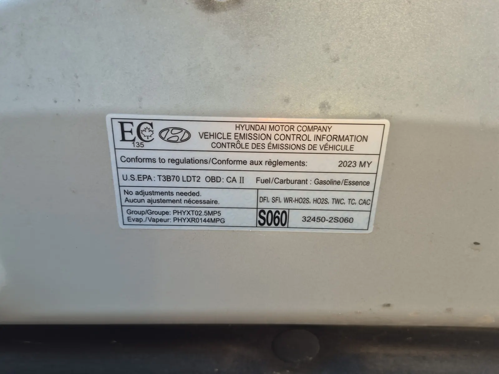 Emission Sticker Photo