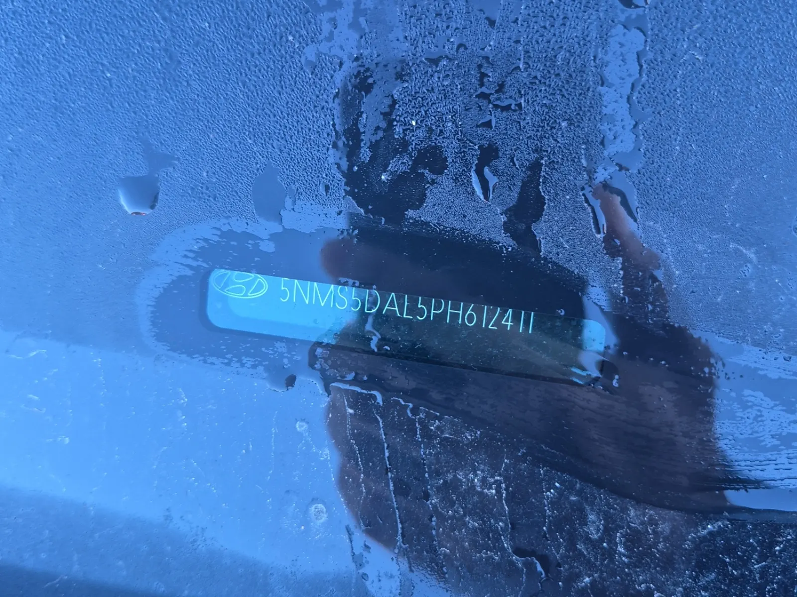 Dash VIN Plate Photo