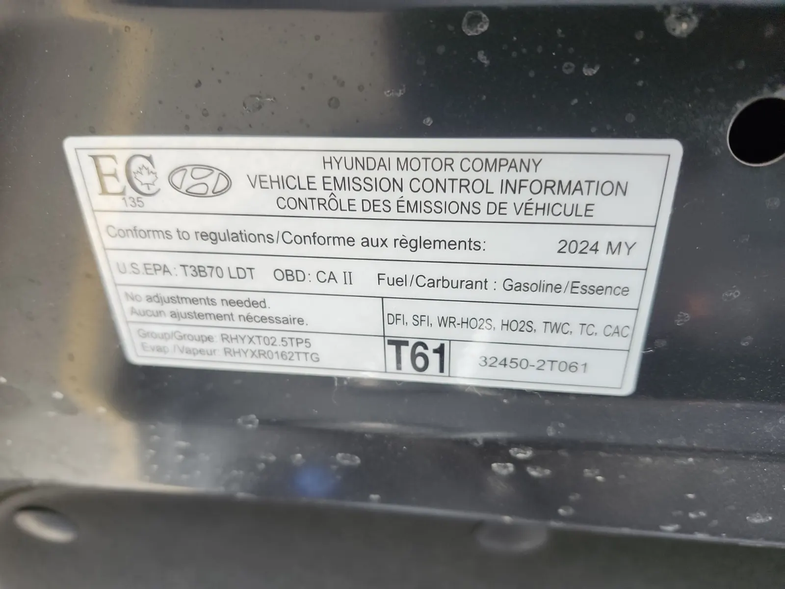 Emission Sticker Photo
