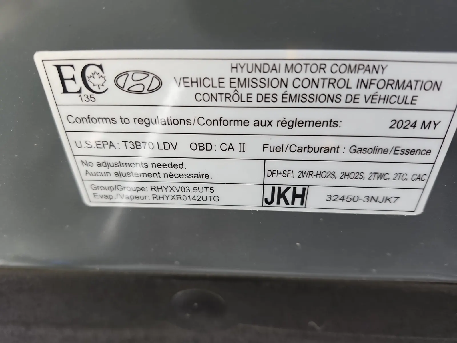 Emission Sticker Photo