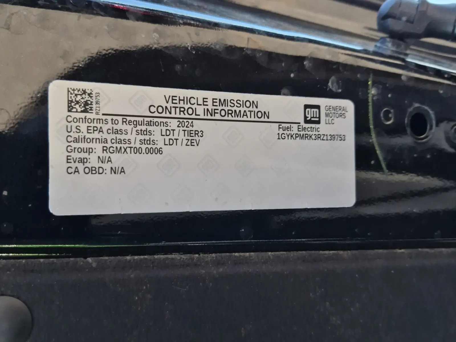 Emission Sticker Photo