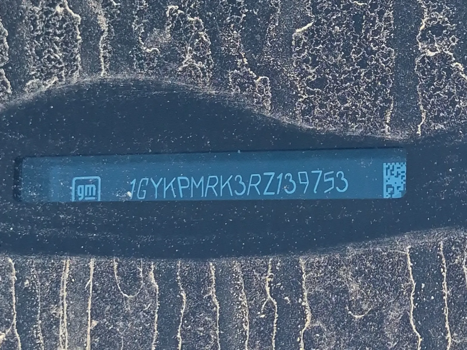Dash VIN Plate Photo