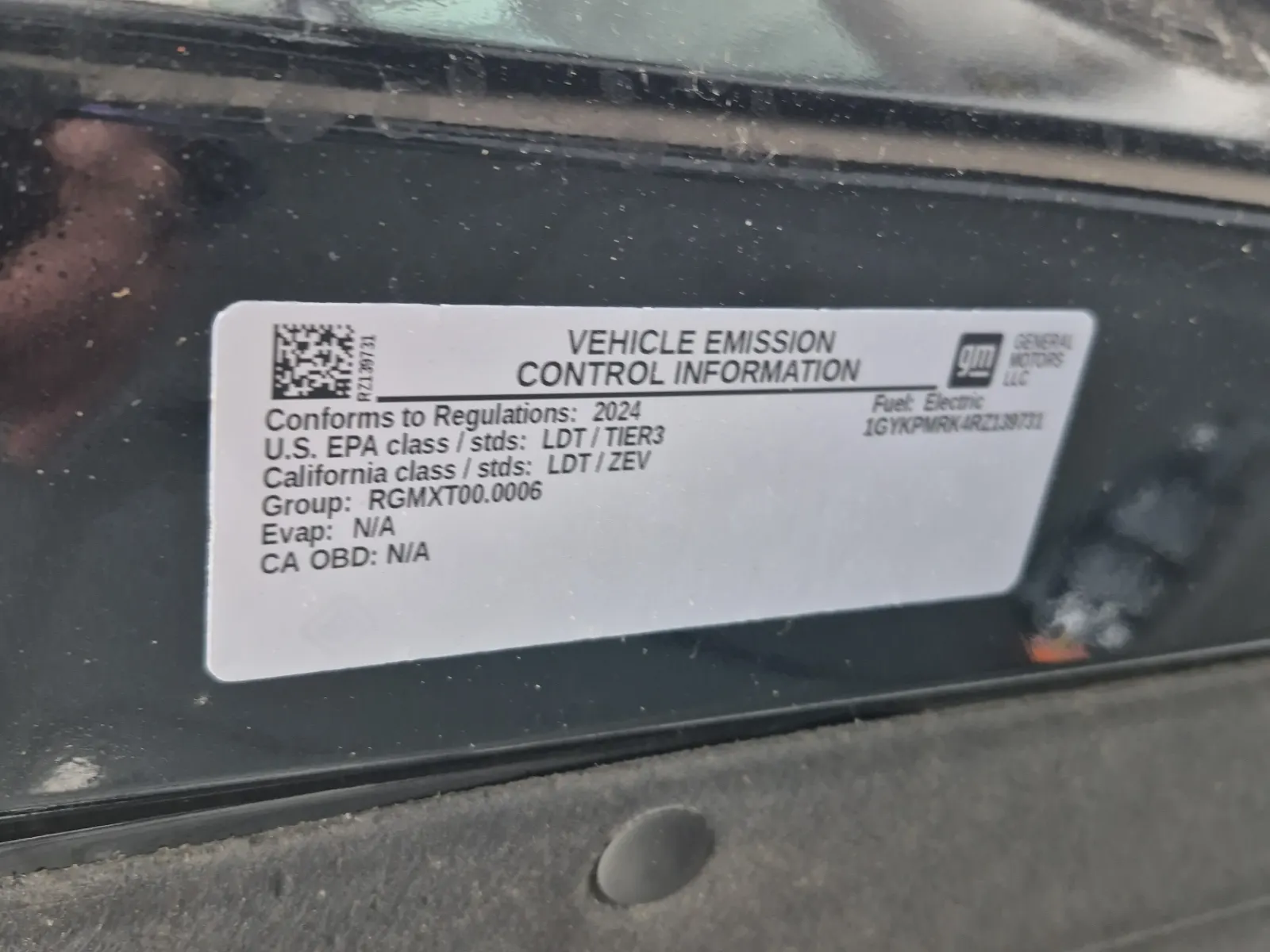 Emission Sticker Photo