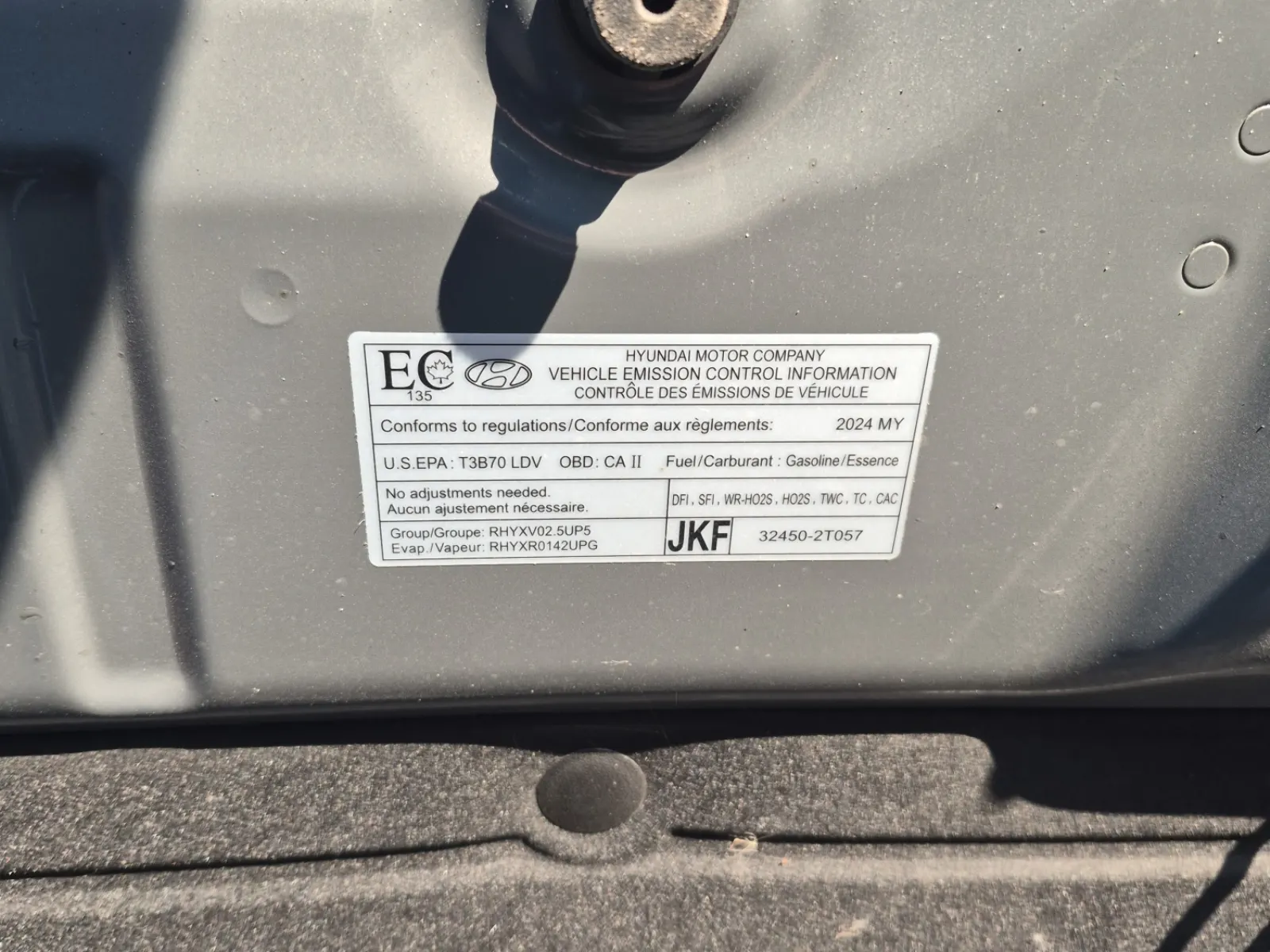 Emission Sticker Photo