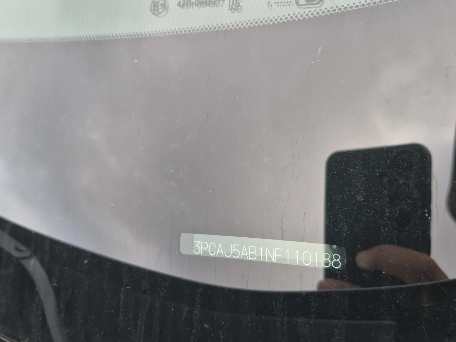 Dash VIN Plate Photo