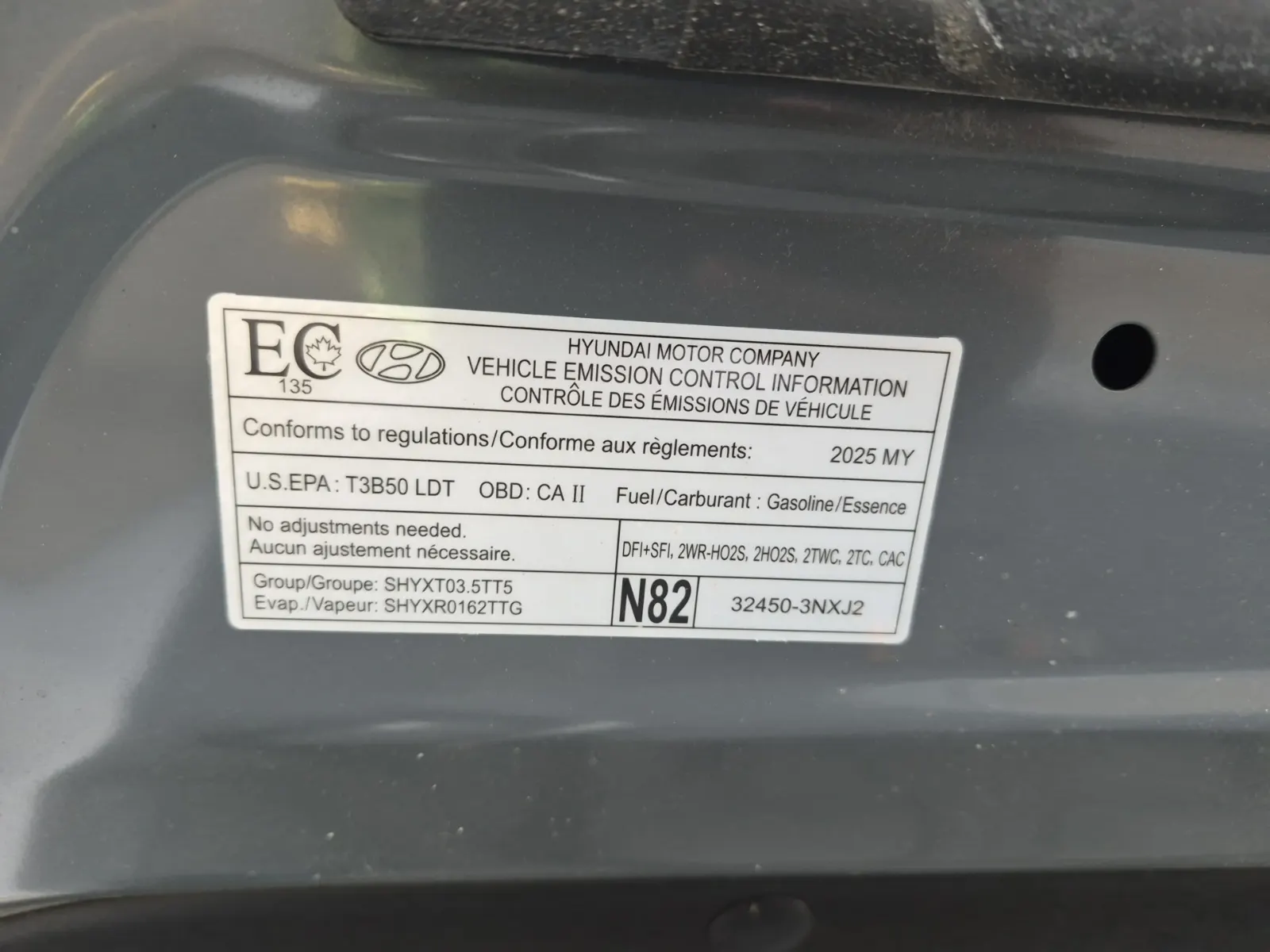 Emission Sticker Photo