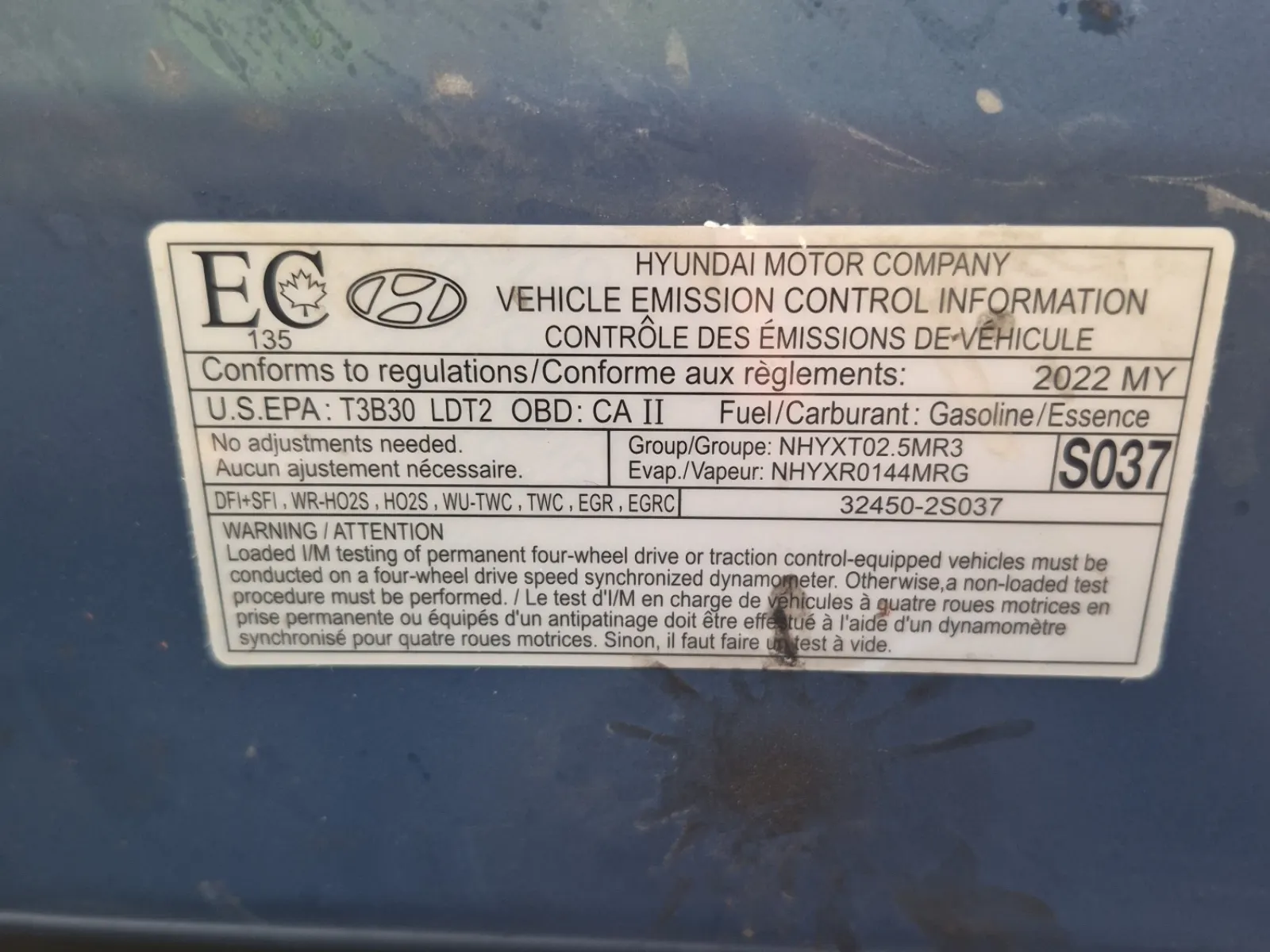 Emission Sticker Photo