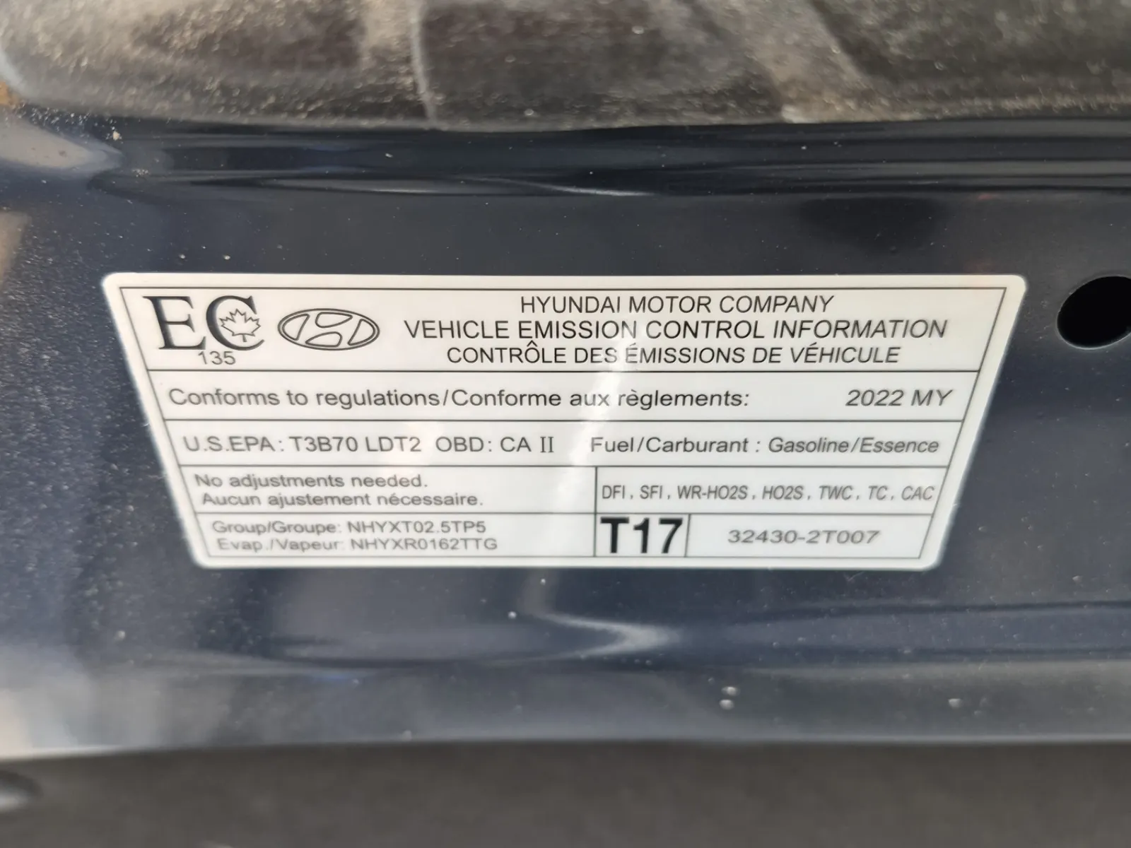 Emission Sticker Photo