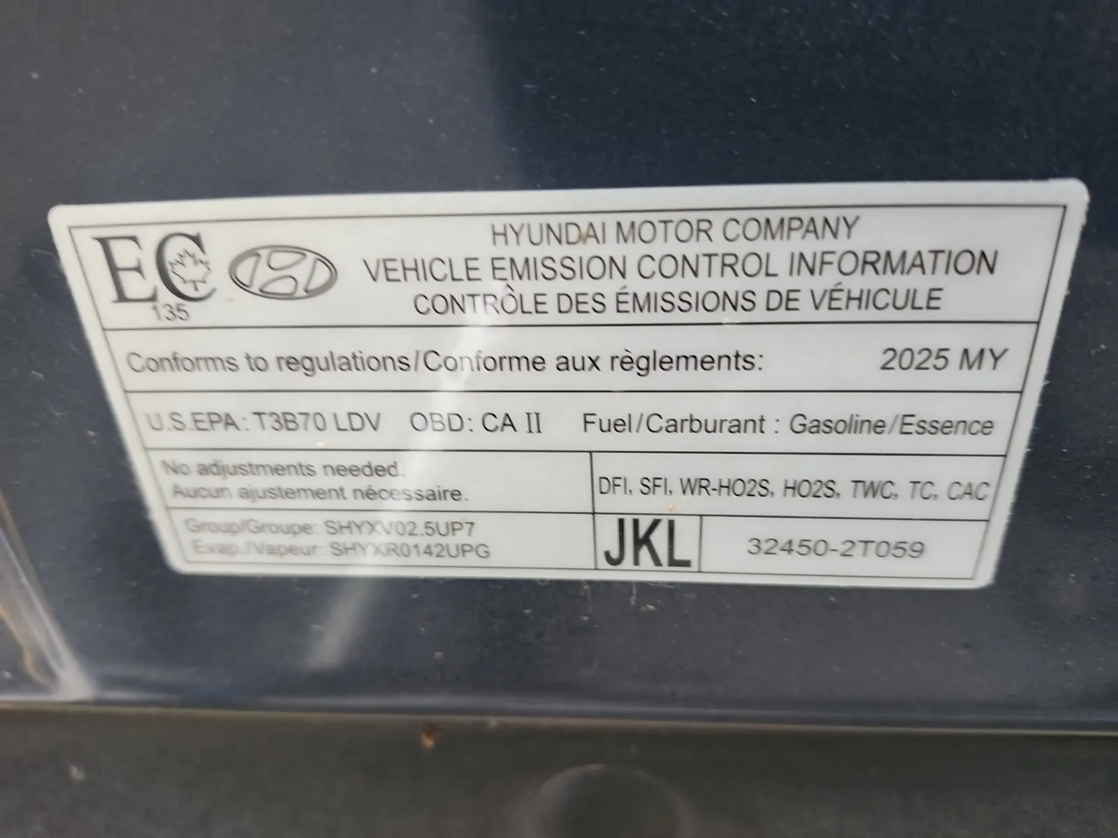 Emission Sticker Photo