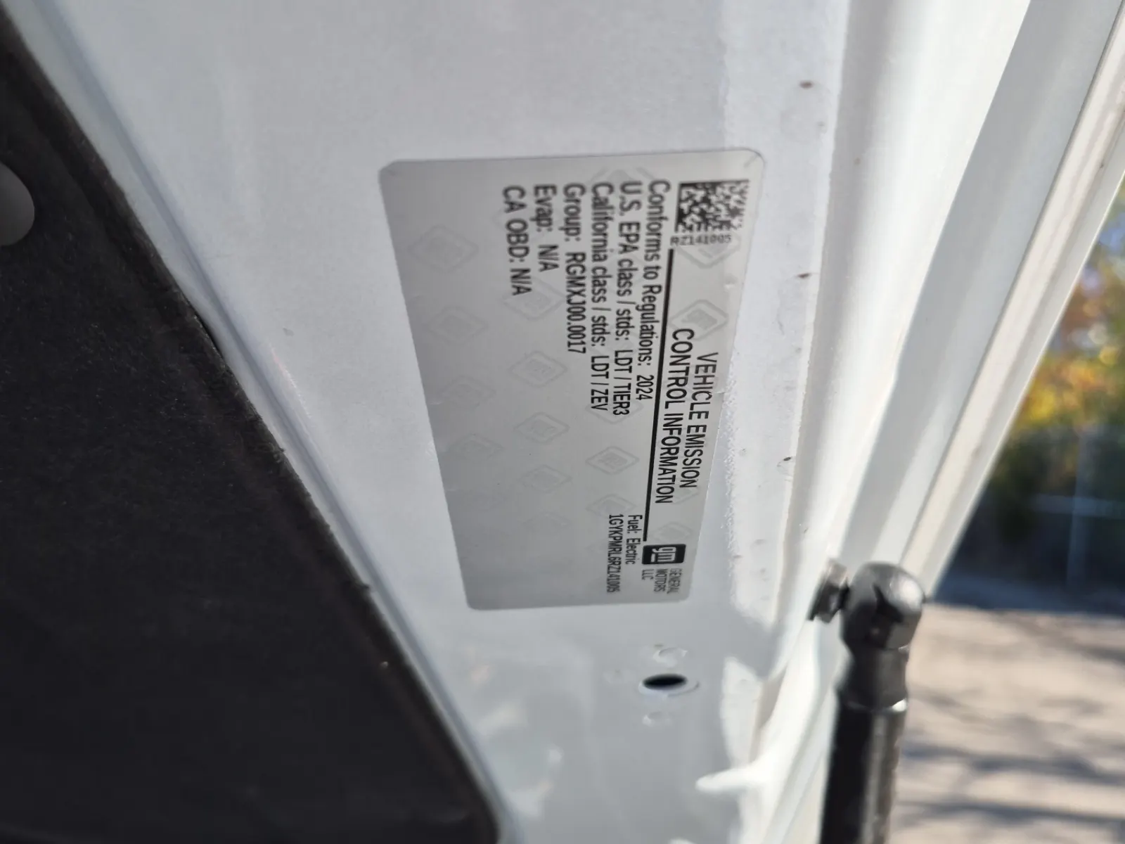 Emission Sticker Photo