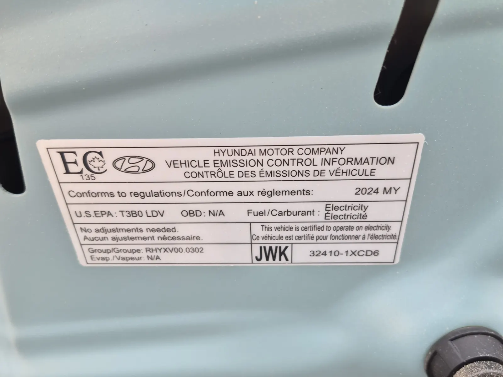 Emission Sticker Photo