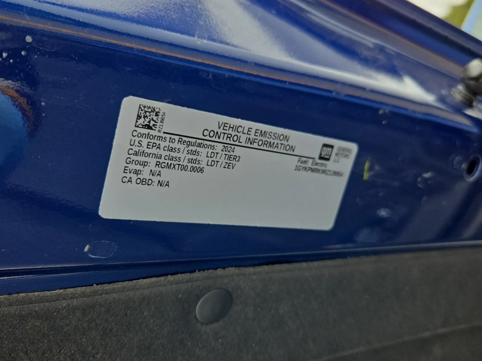 Emission Sticker Photo