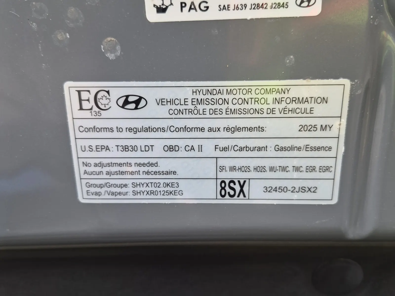 Emission Sticker Photo