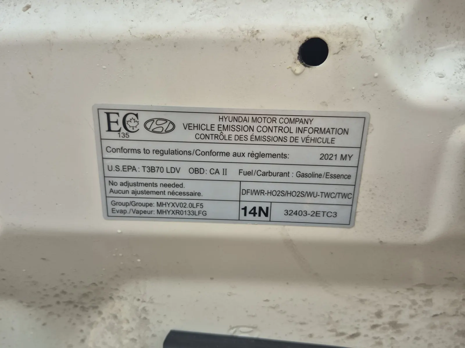Emission Sticker Photo