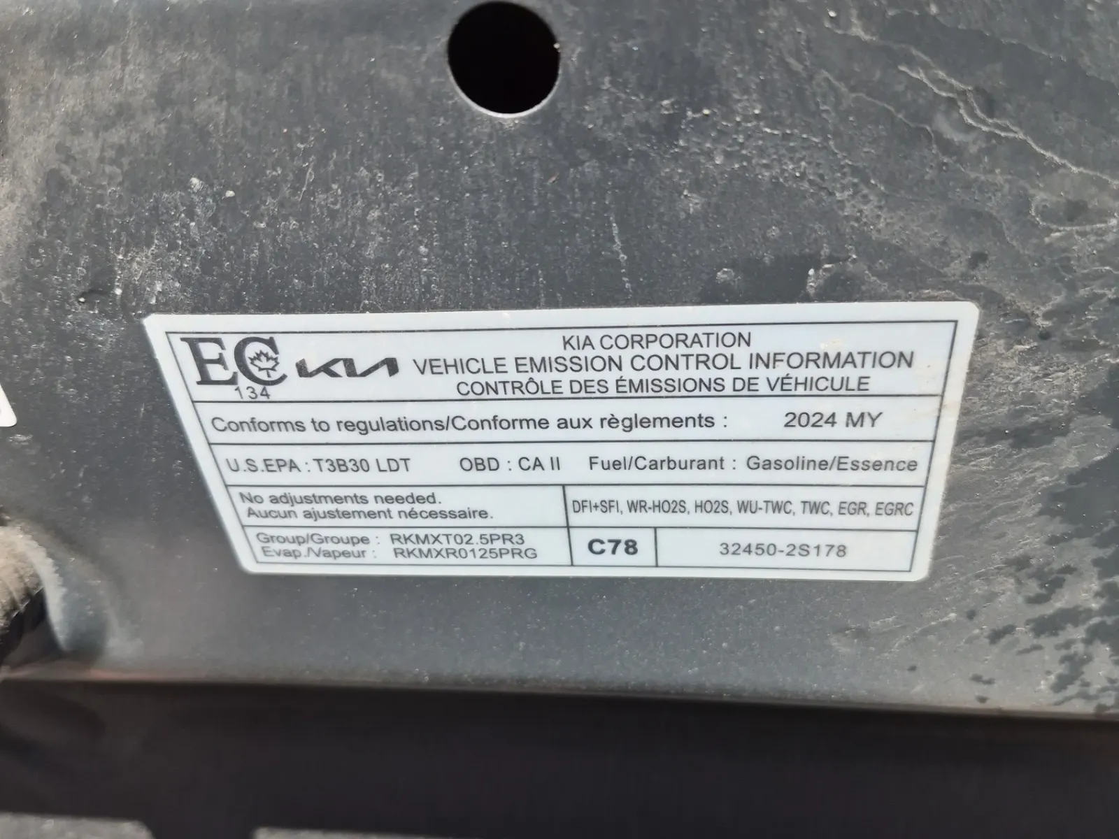 Emission Sticker Photo