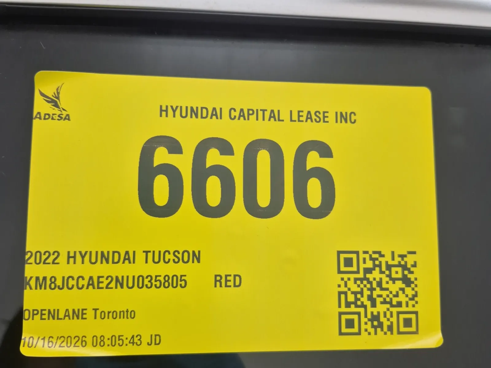 Inventory Label Photo