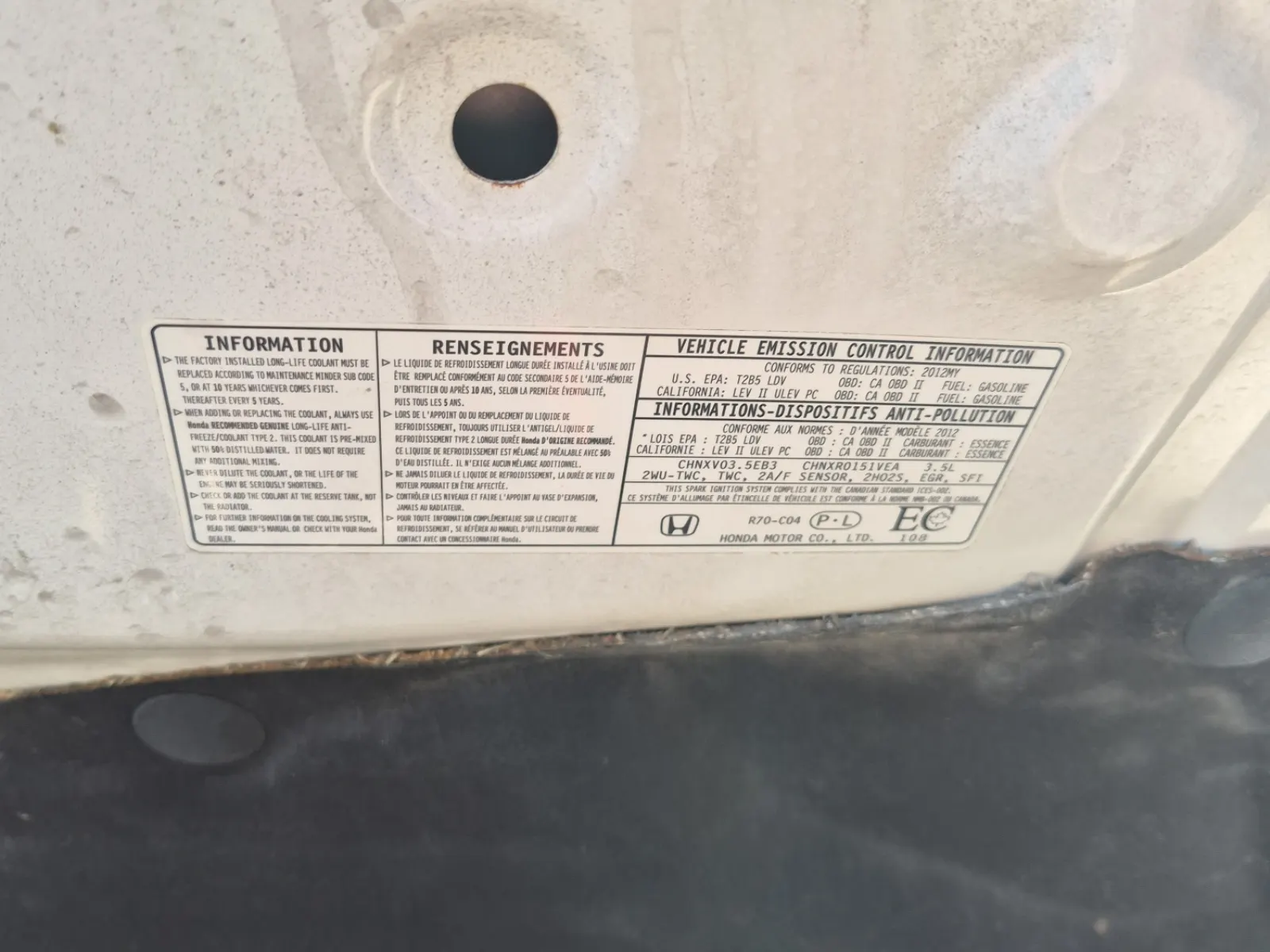 Emission Sticker Photo