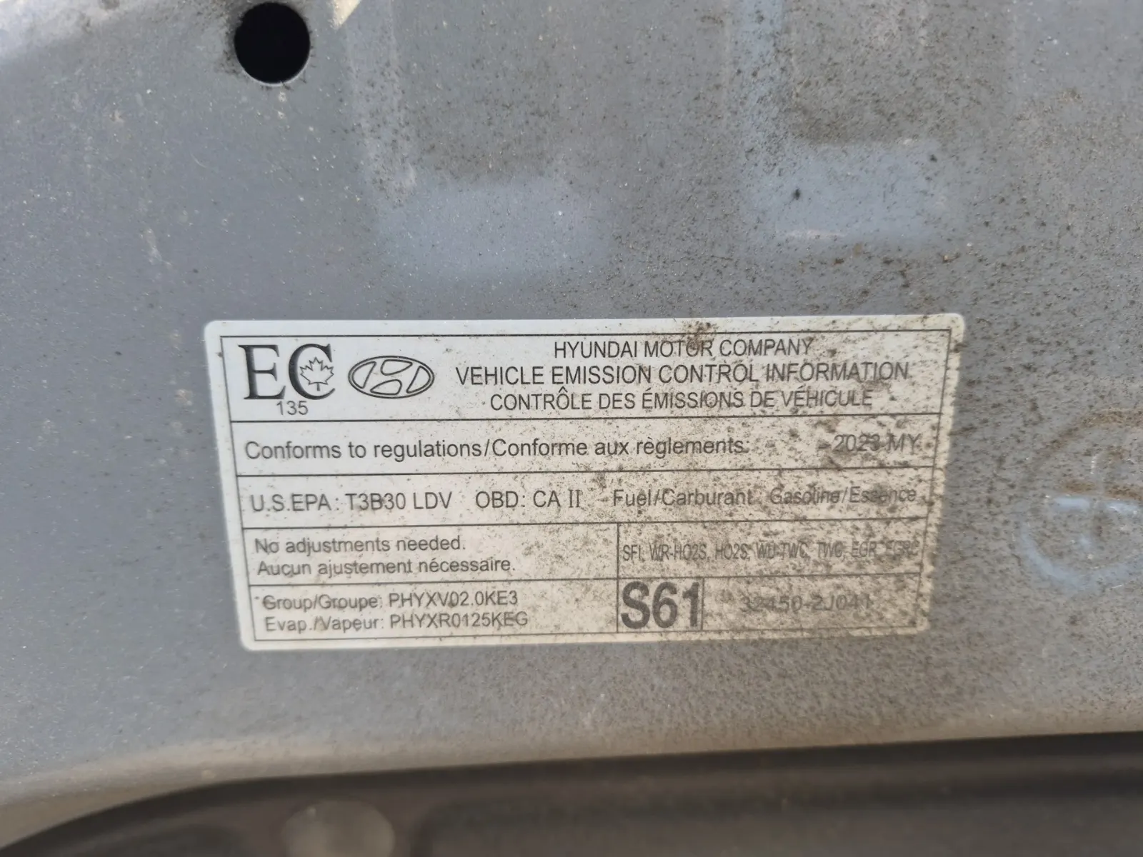Emission Sticker Photo