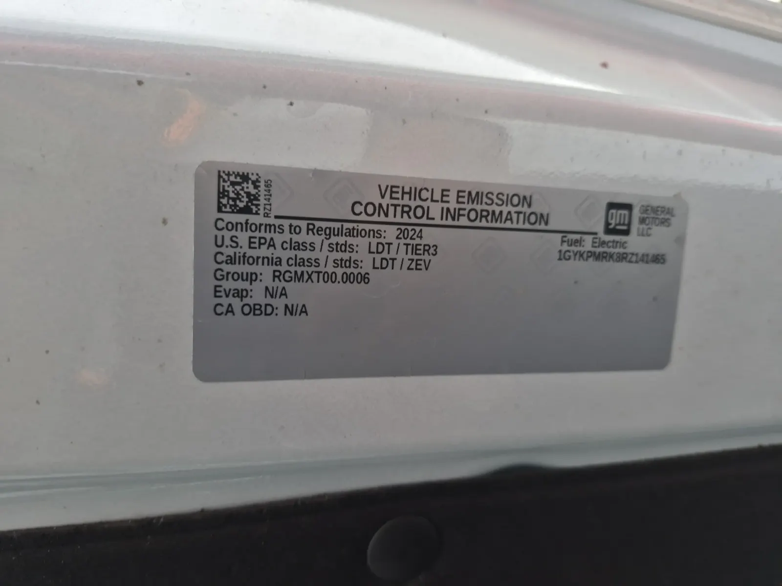 Emission Sticker Photo