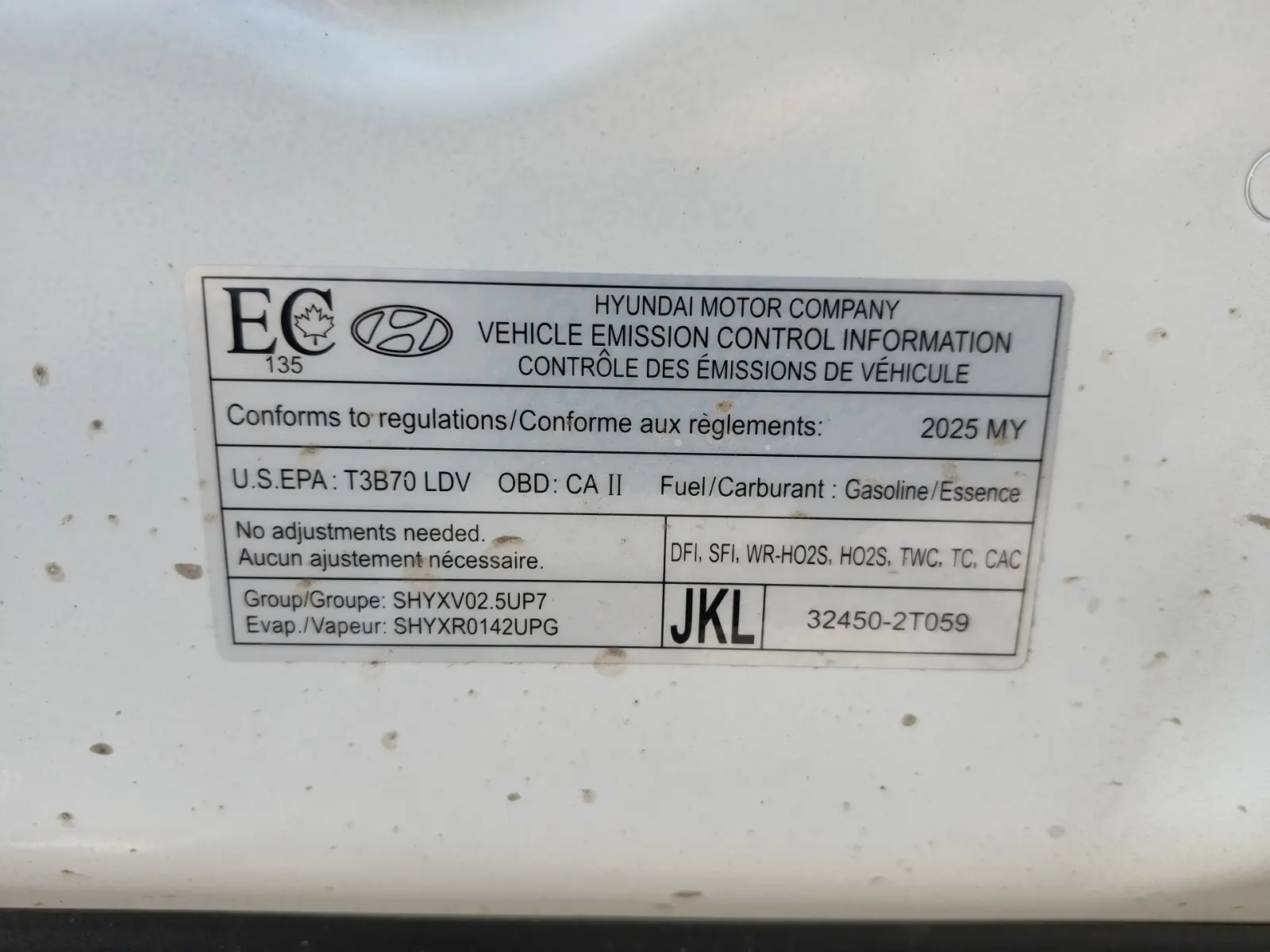 Emission Sticker Photo