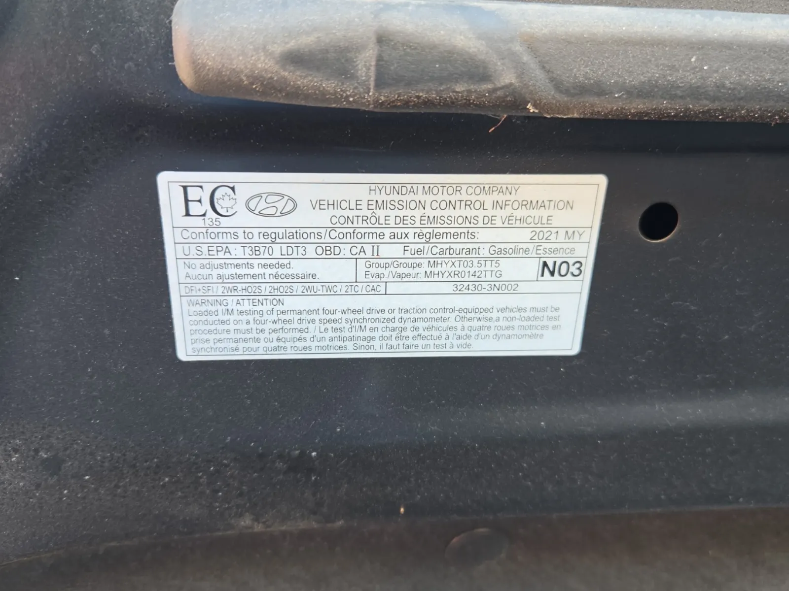 Emission Sticker Photo