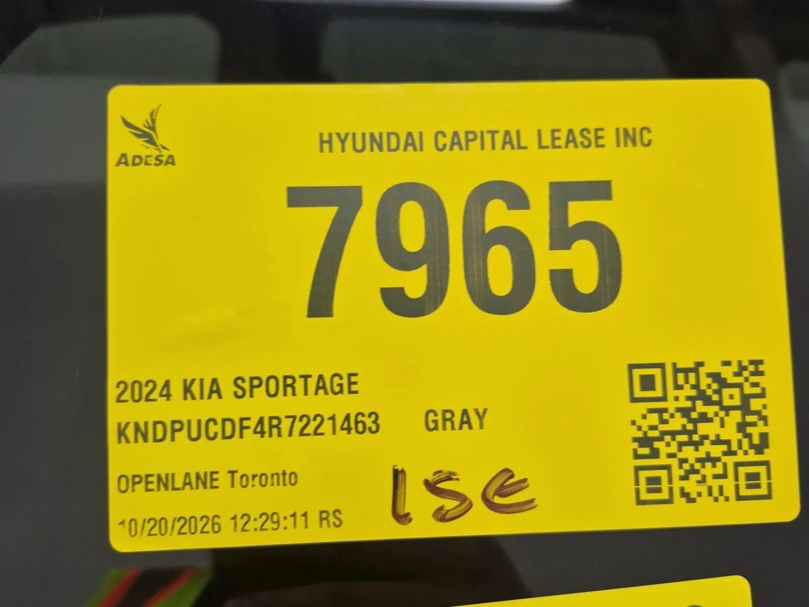 Inventory Label Photo