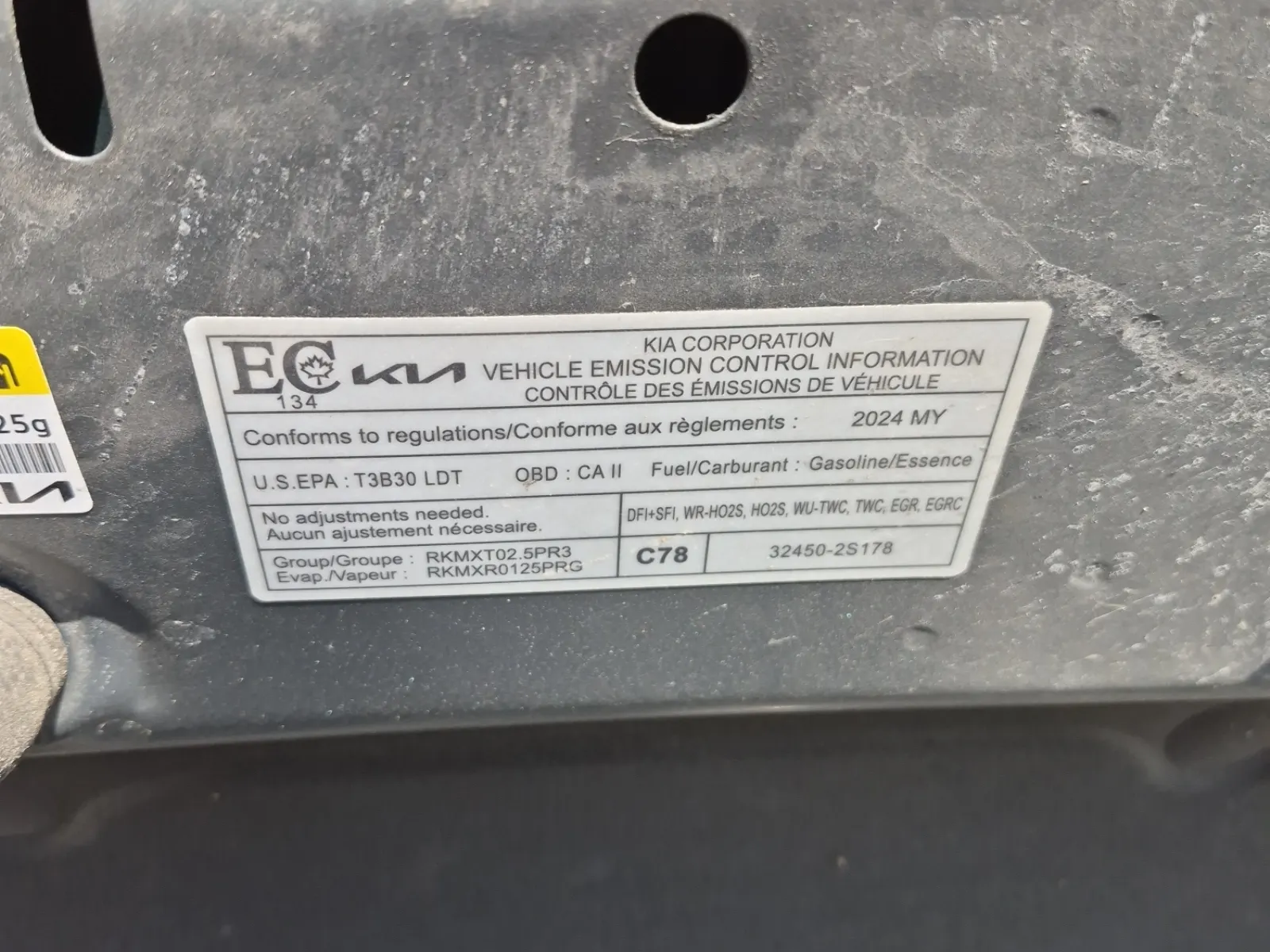Emission Sticker Photo