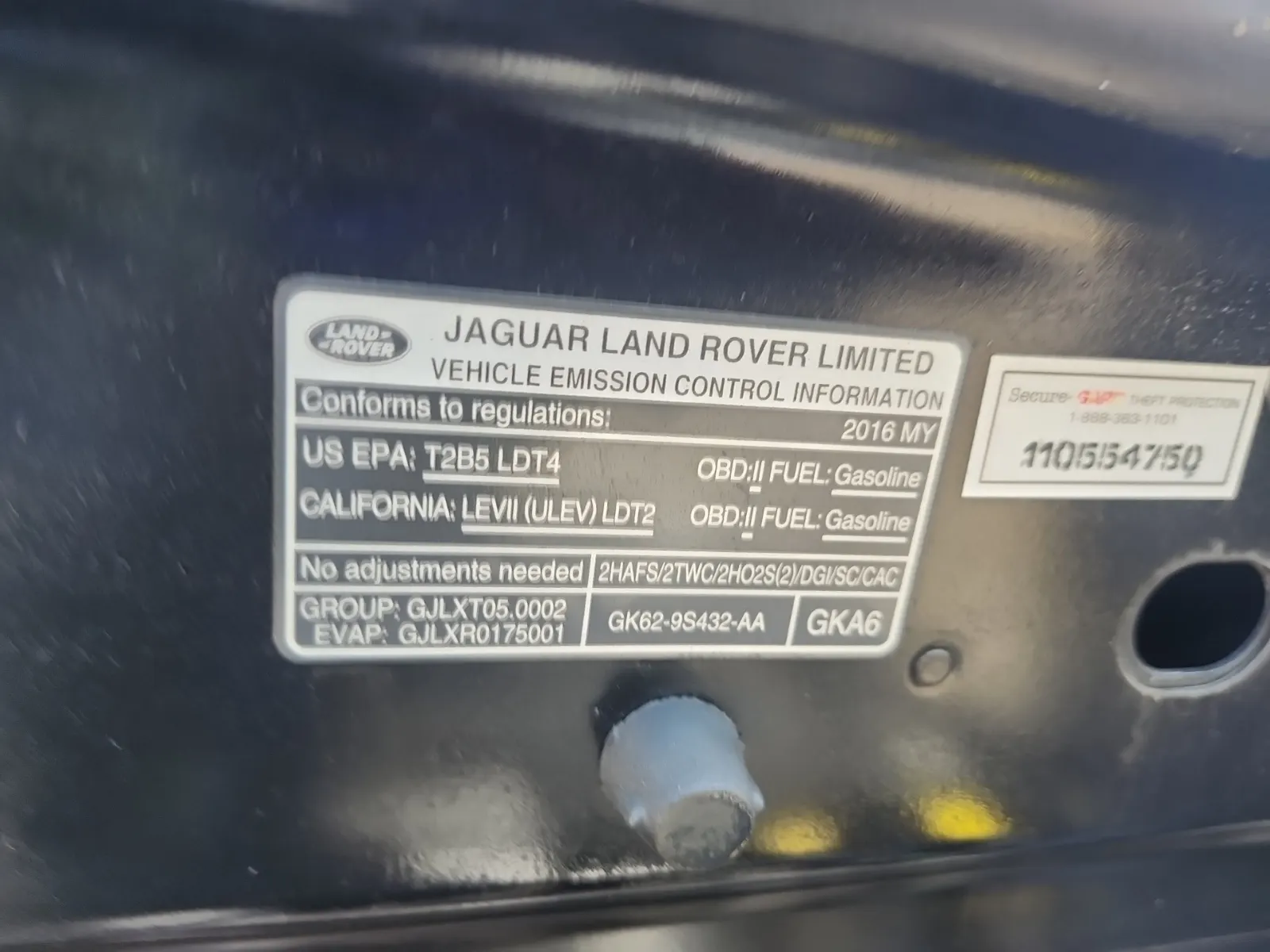 Emission Sticker Photo