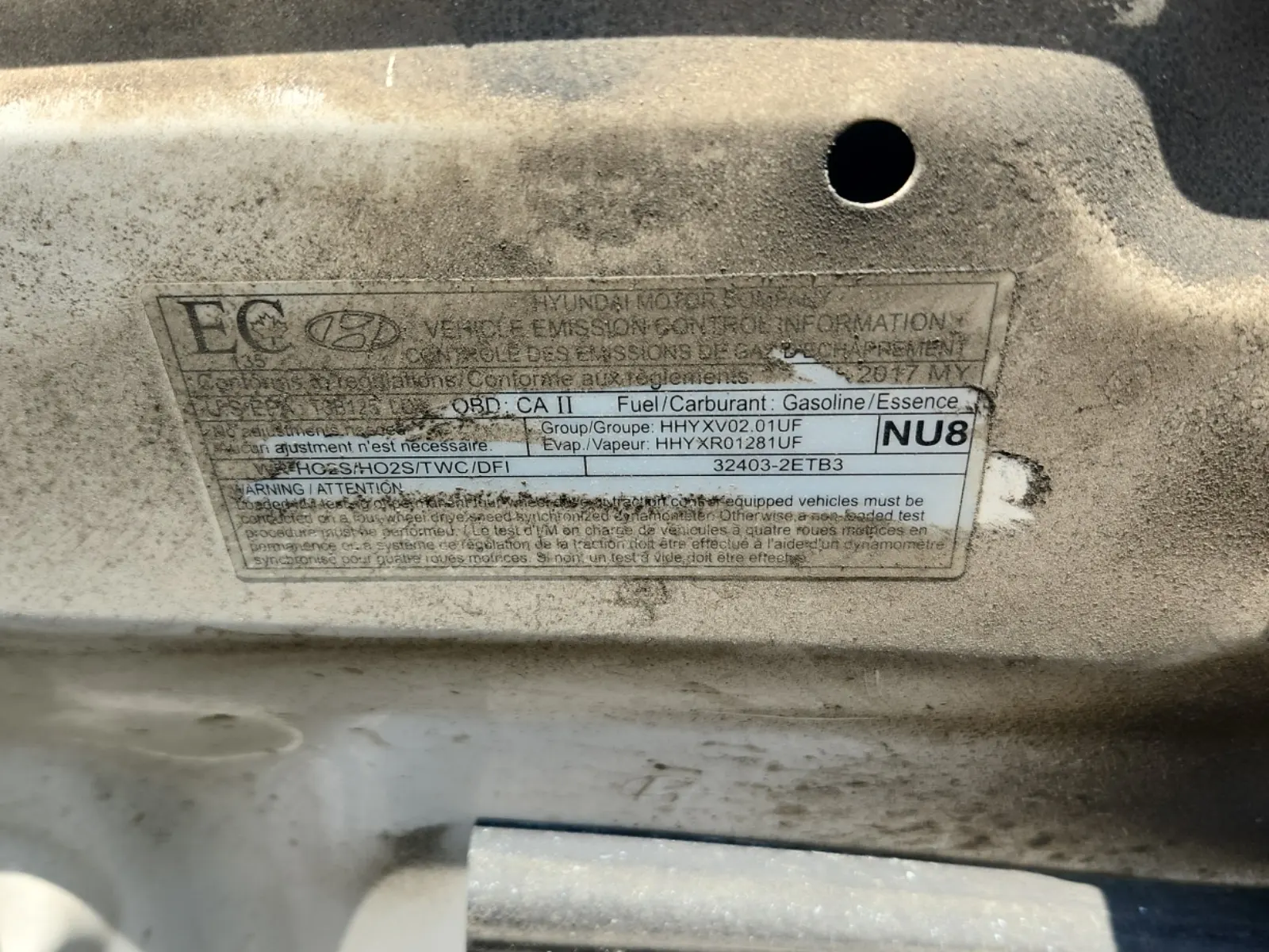 Emission Sticker Photo