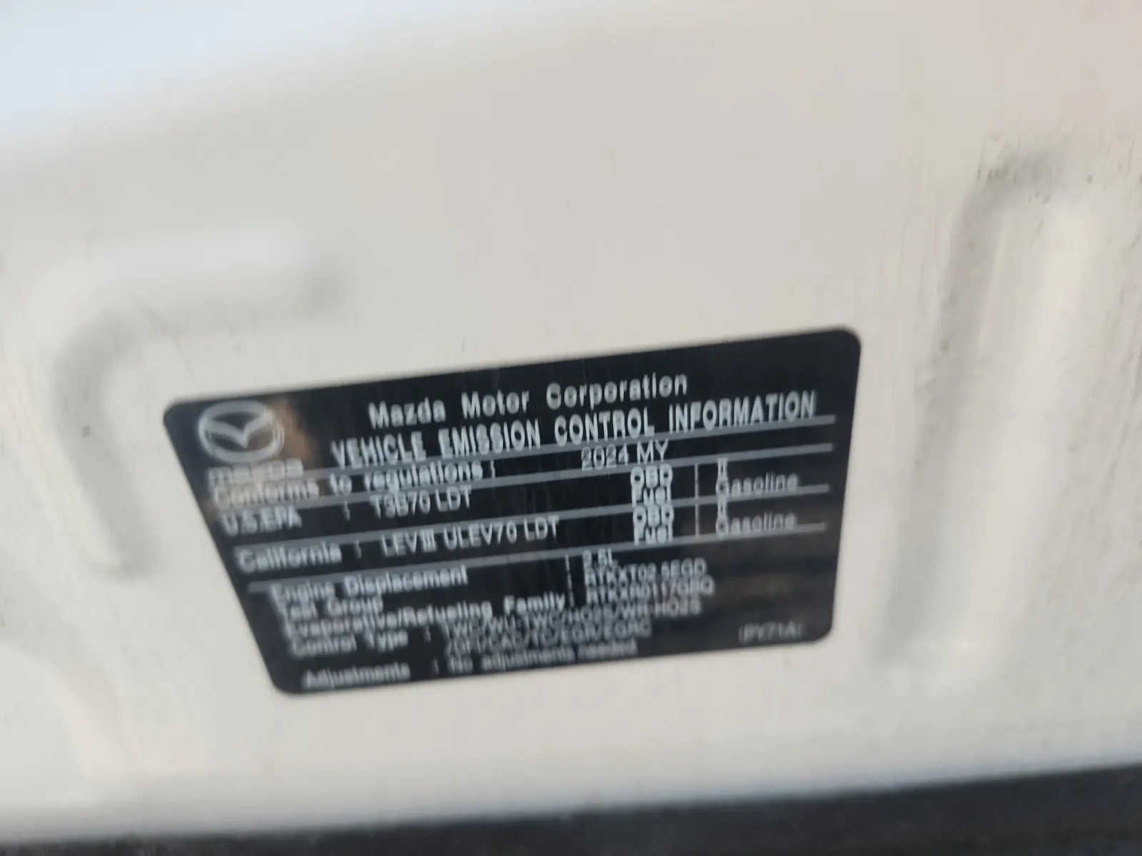 Emission Sticker Photo