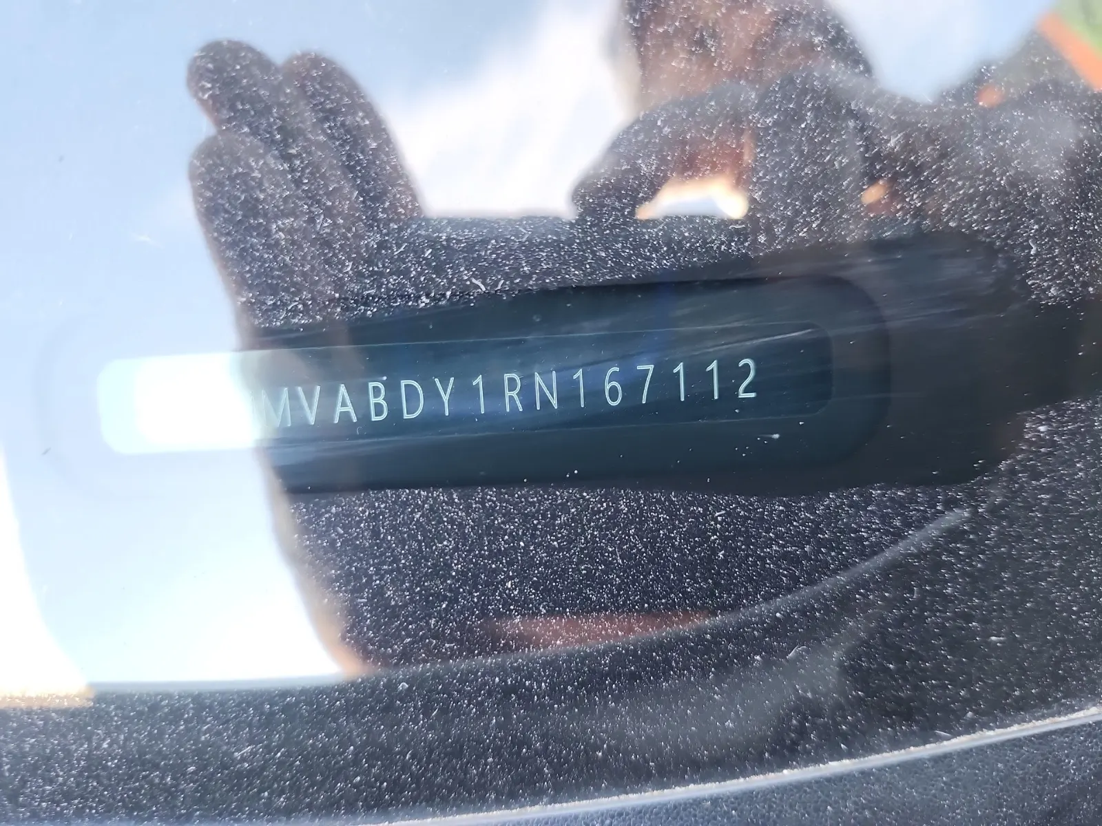 Dash VIN Plate Photo