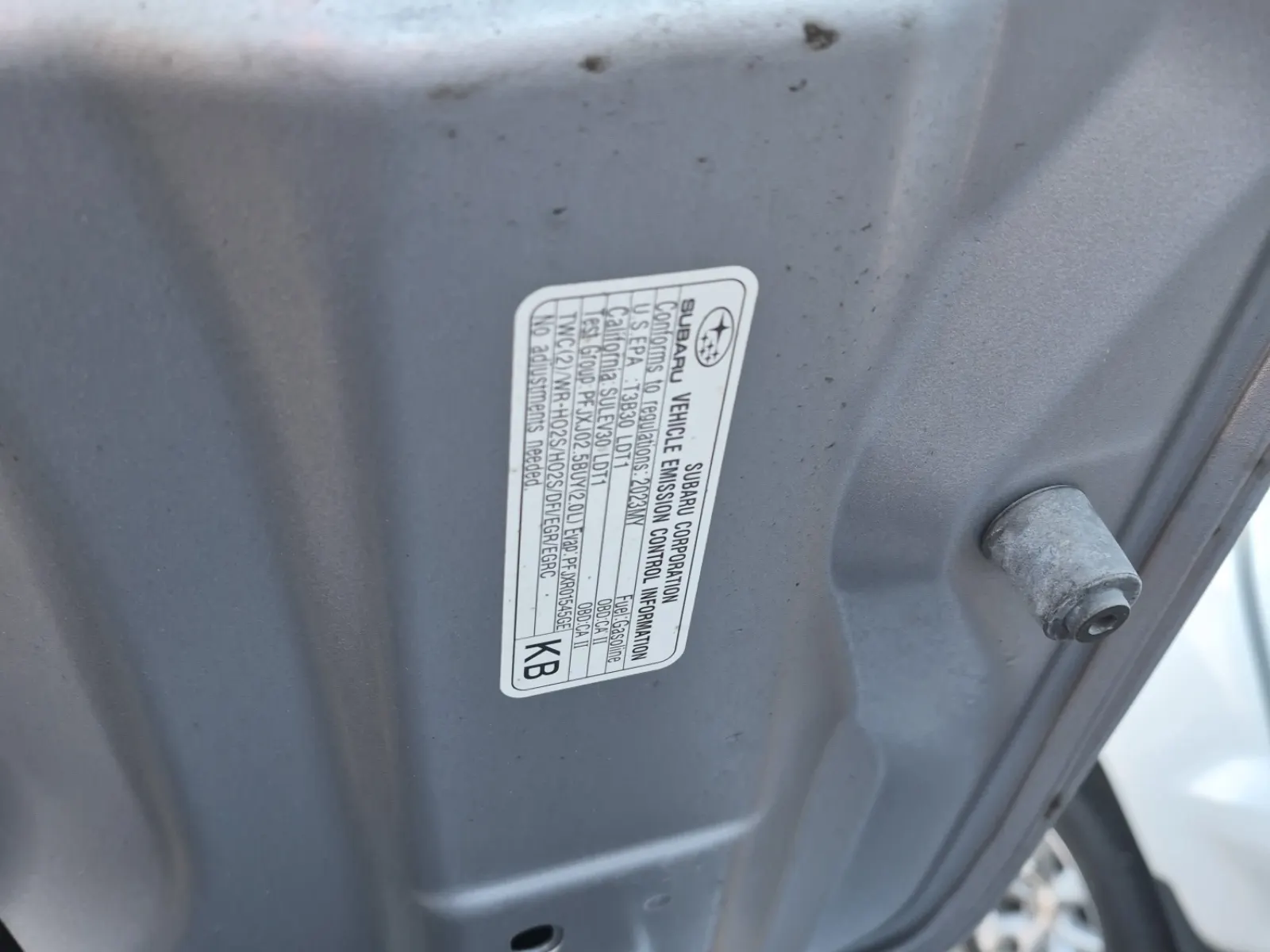 Emission Sticker Photo