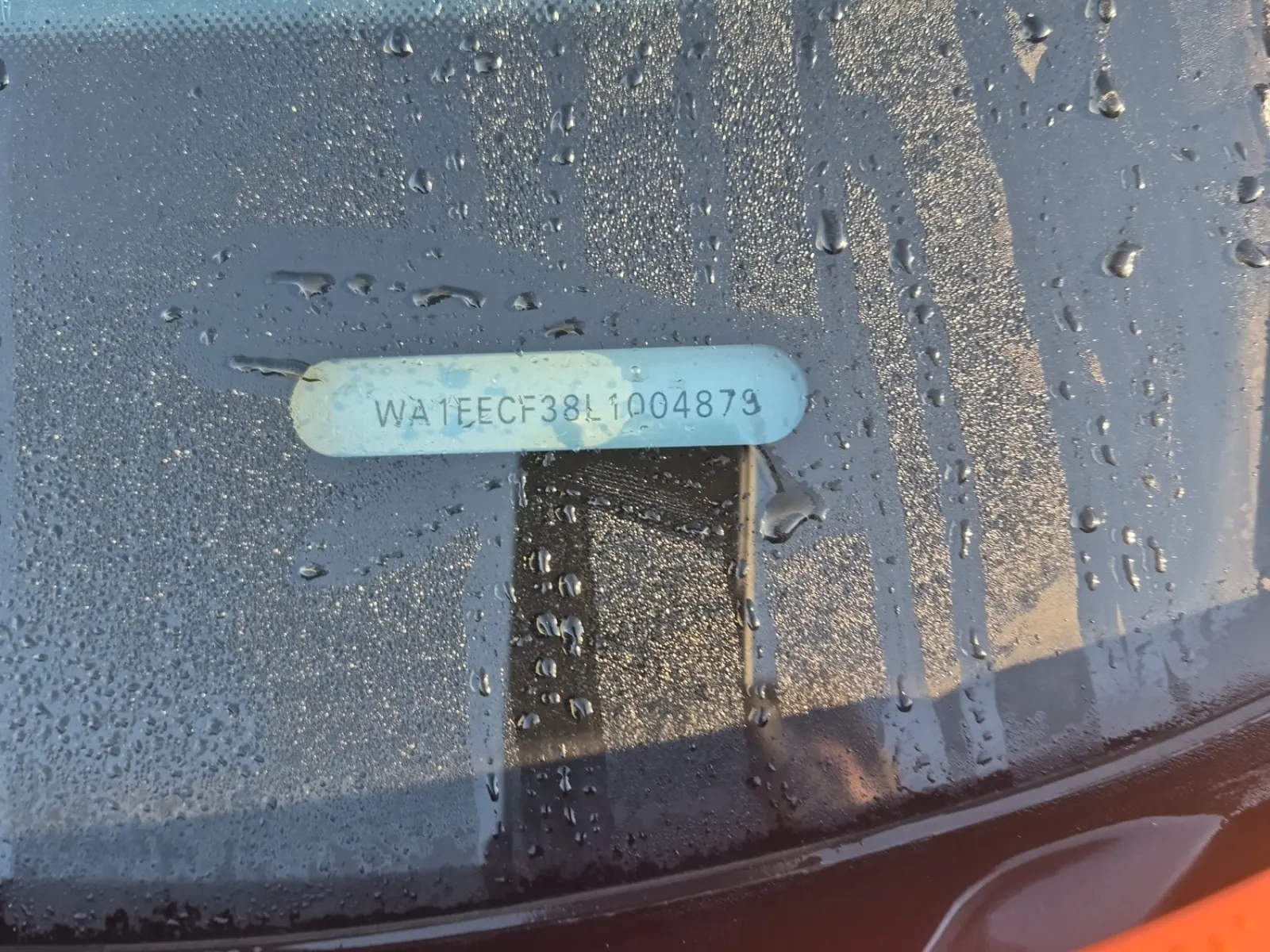 Dash VIN Plate Photo