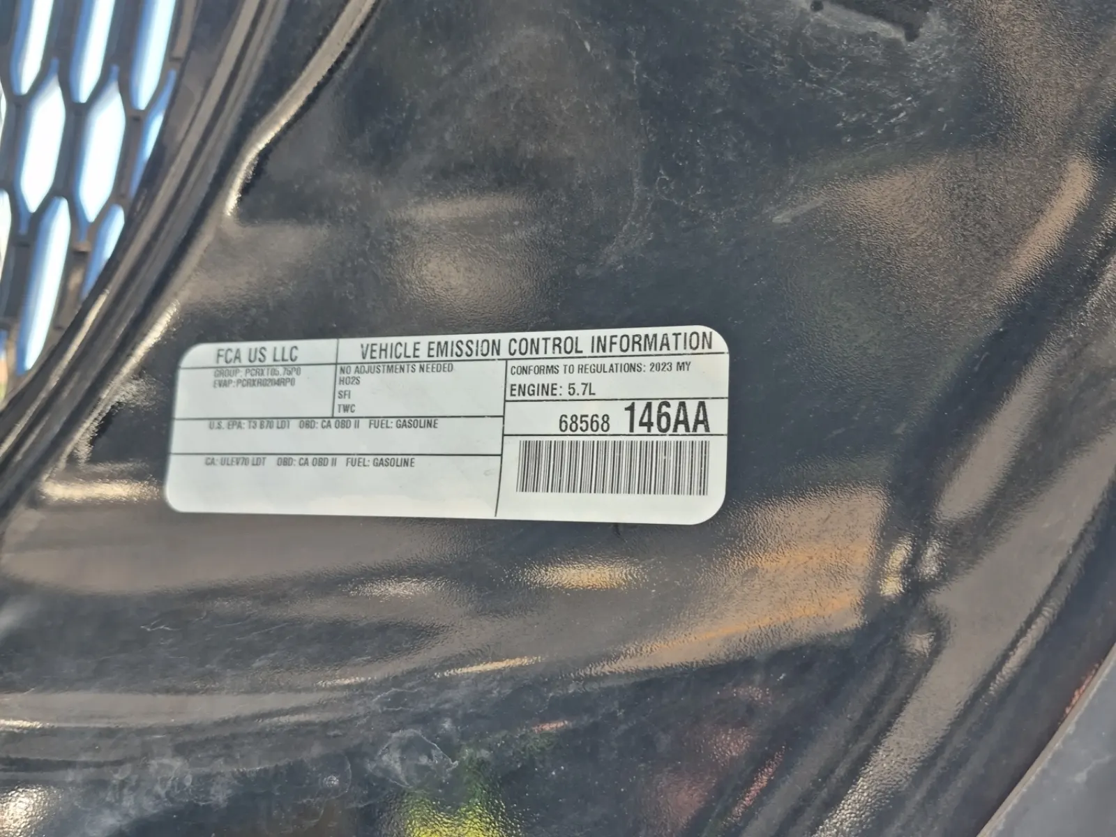 Emission Sticker Photo
