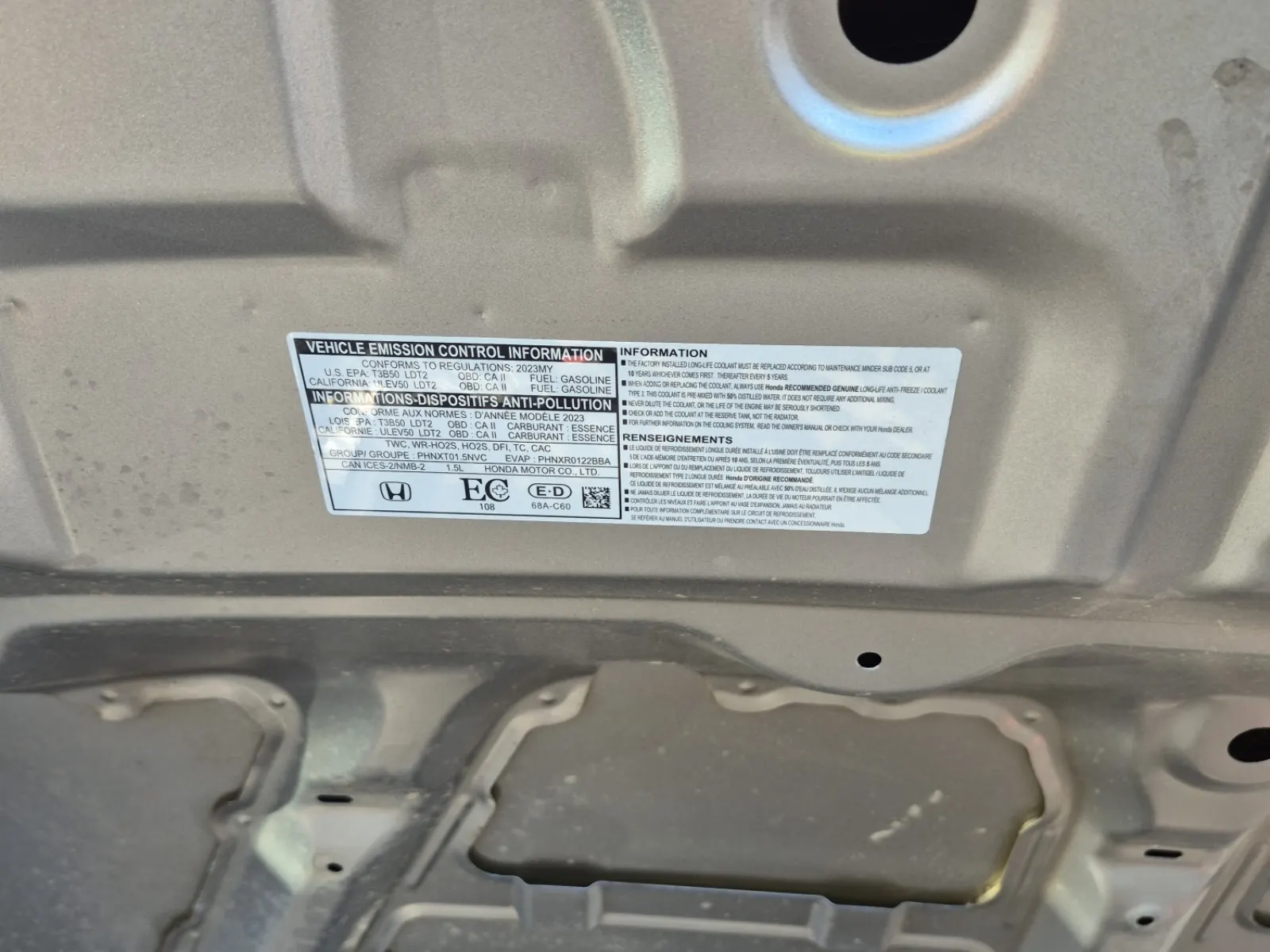 Emission Sticker Photo