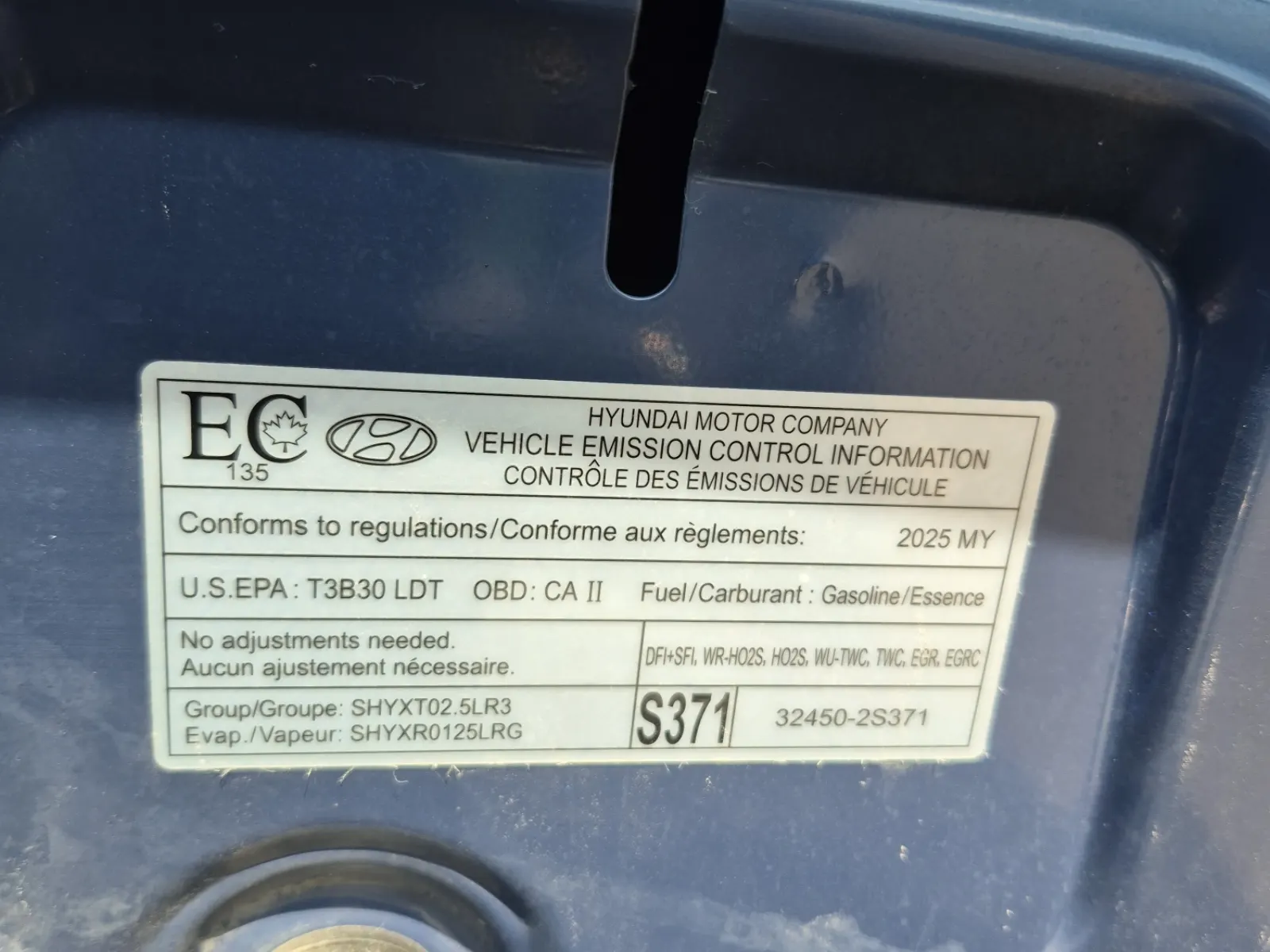 Emission Sticker Photo